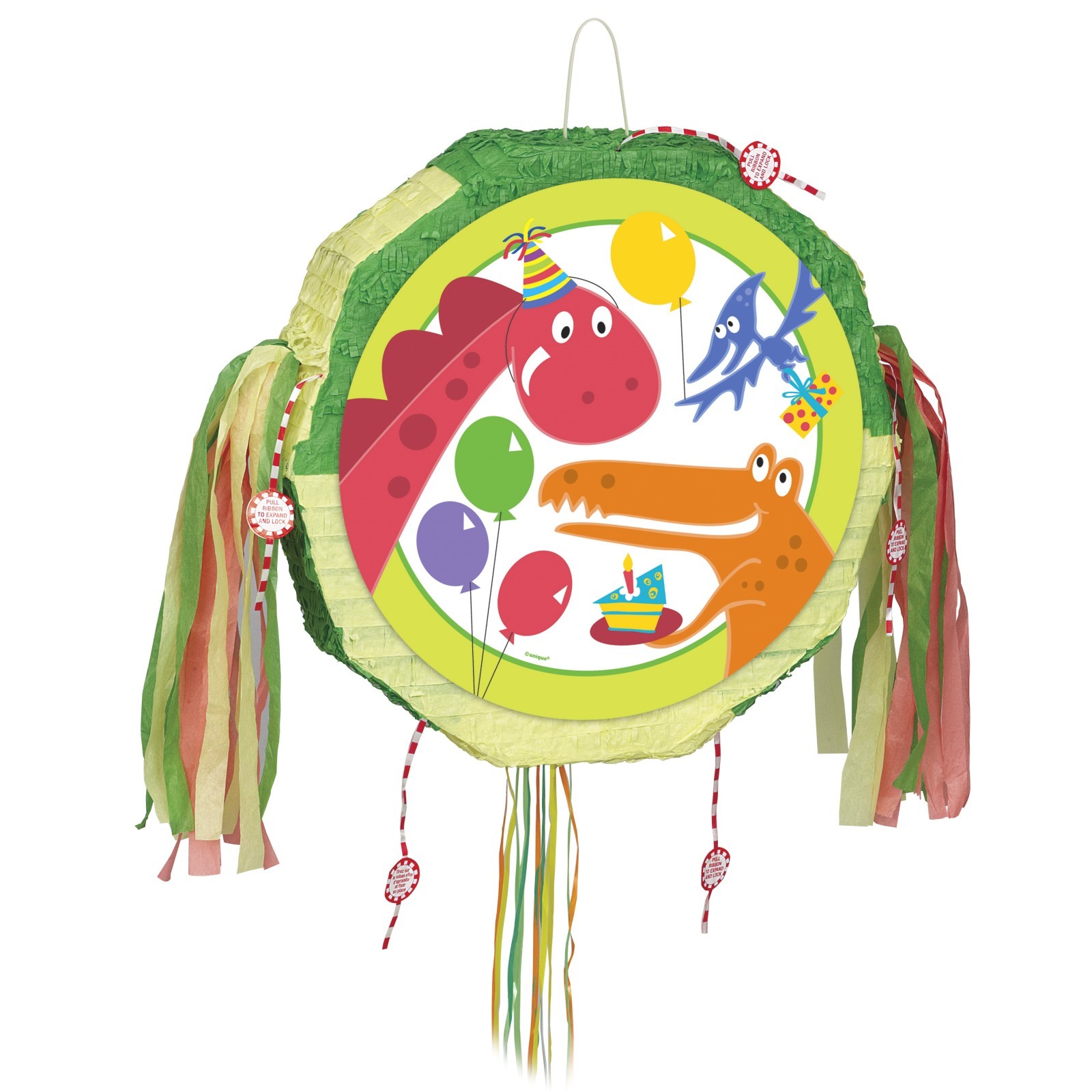 Dino Party Pull String Pinata