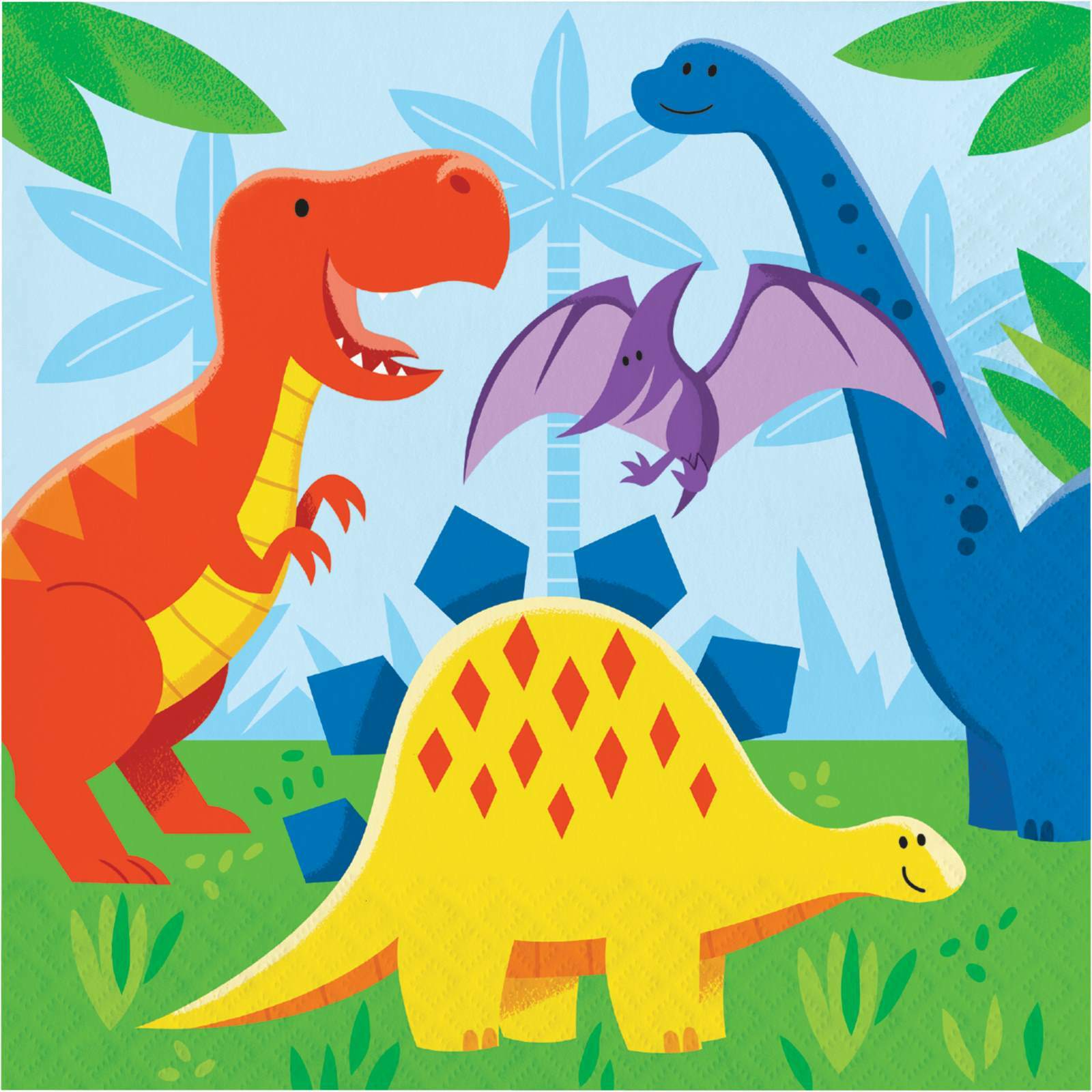 Dinosaur Friends Large Napkins / Serviettes (Pack of 16)