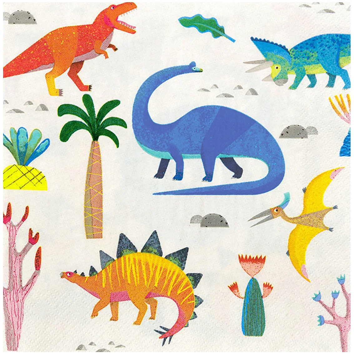 Talking Tables Party Dinosaur Large Napkins / Serviettes (Pack of 20) 