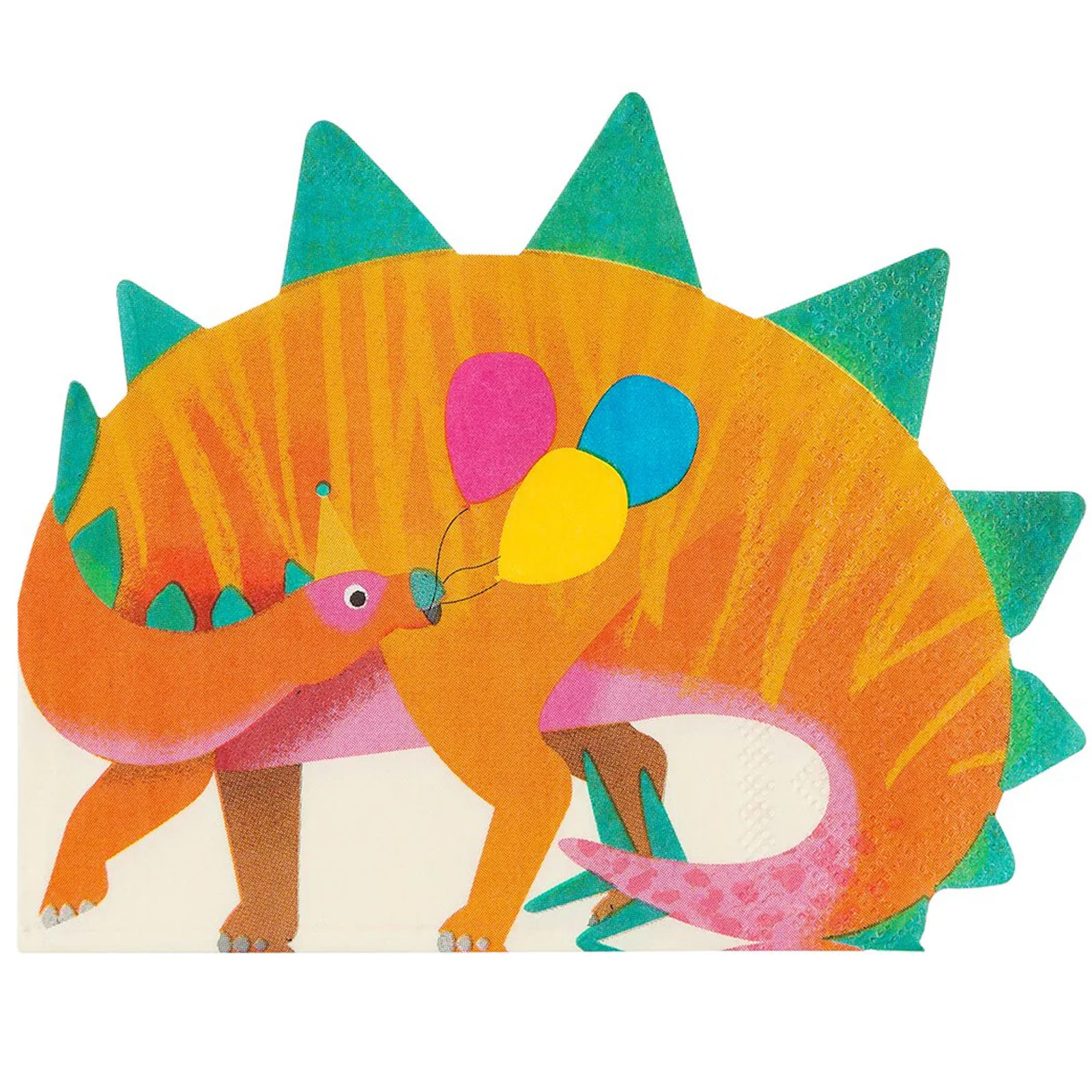 Talking Tables Party Dinosaur Shaped Napkins / Serviettes (Pack of 16) 