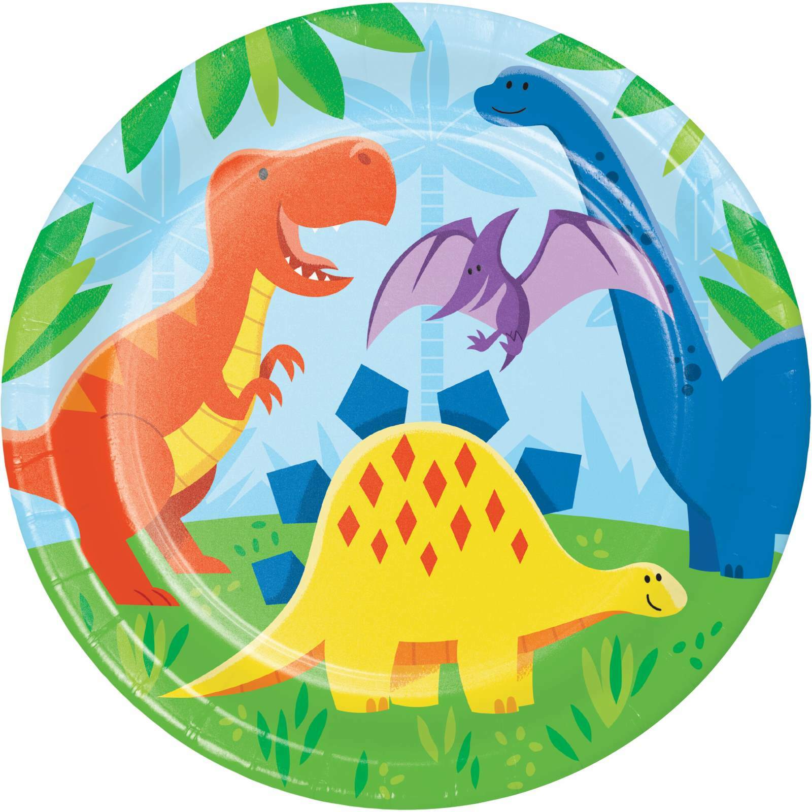 Dinosaur Friends Large Paper Plates (Pack of 8)