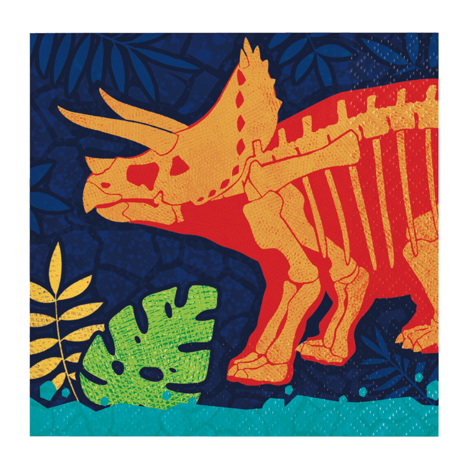 Dino Dig Small Napkins / Serviettes (Pack of 16)