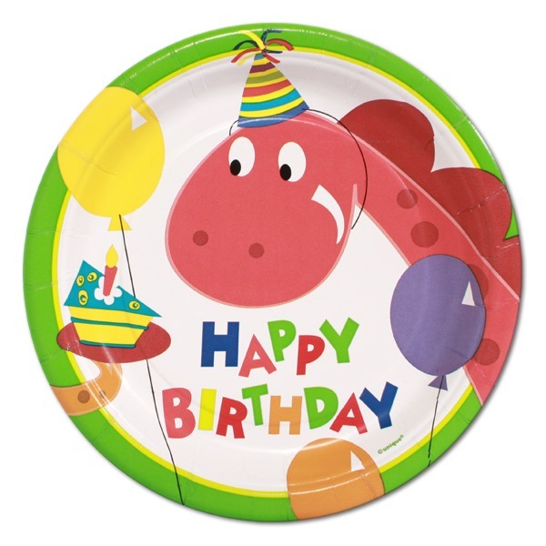 Dino Party Small Paper Plates (Pack of 8)