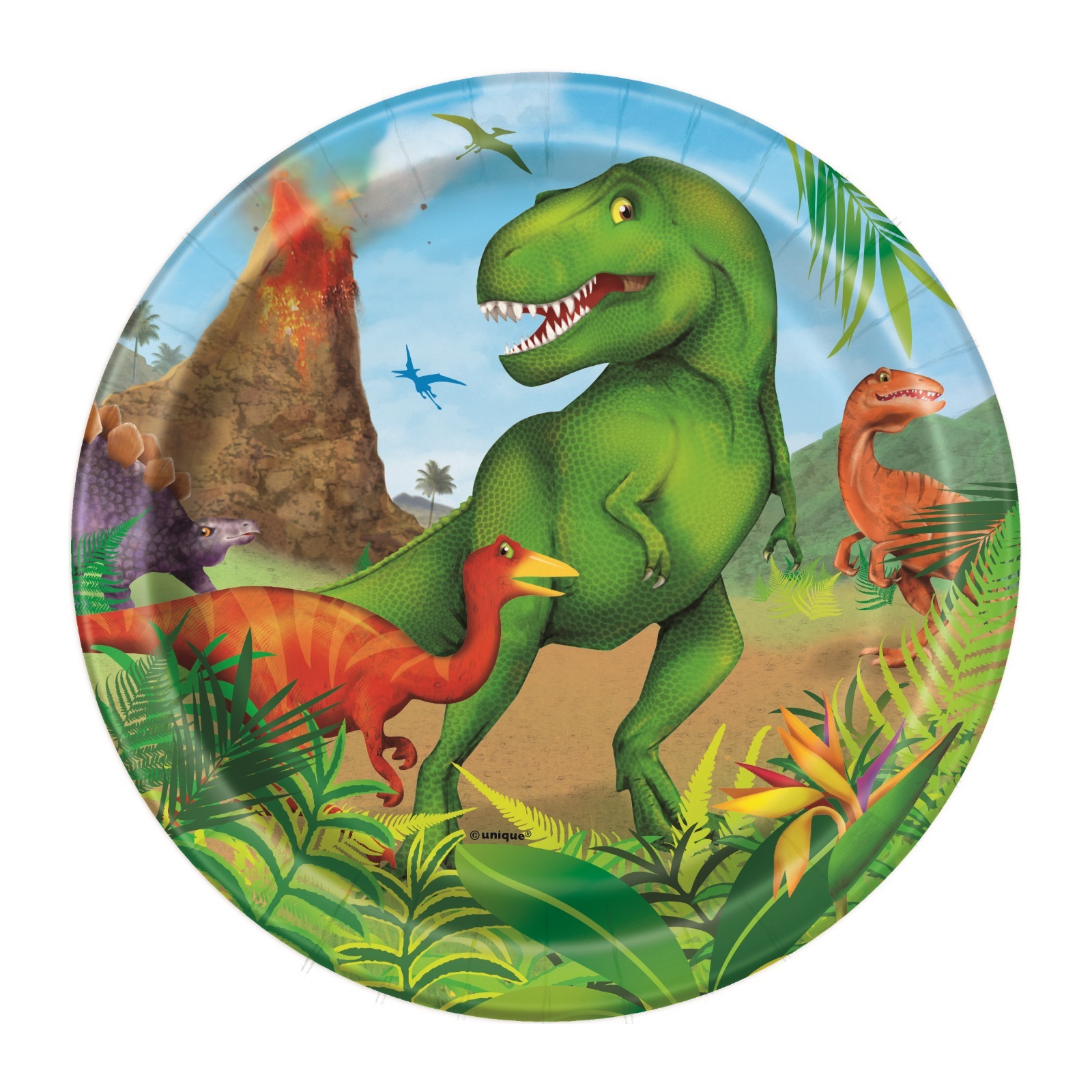 Dinosaur Party Small Paper Plates (Pack of 8)