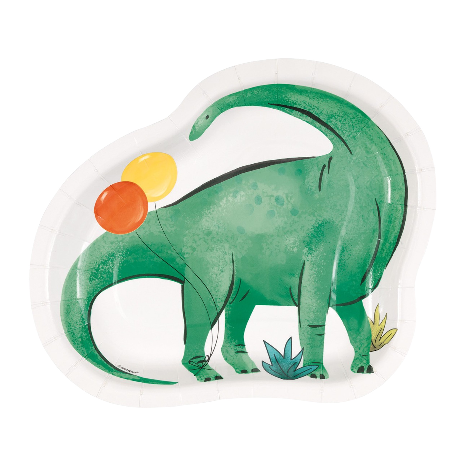 Partying Dinosaurs Small Paper Plates (Pack of 8) 