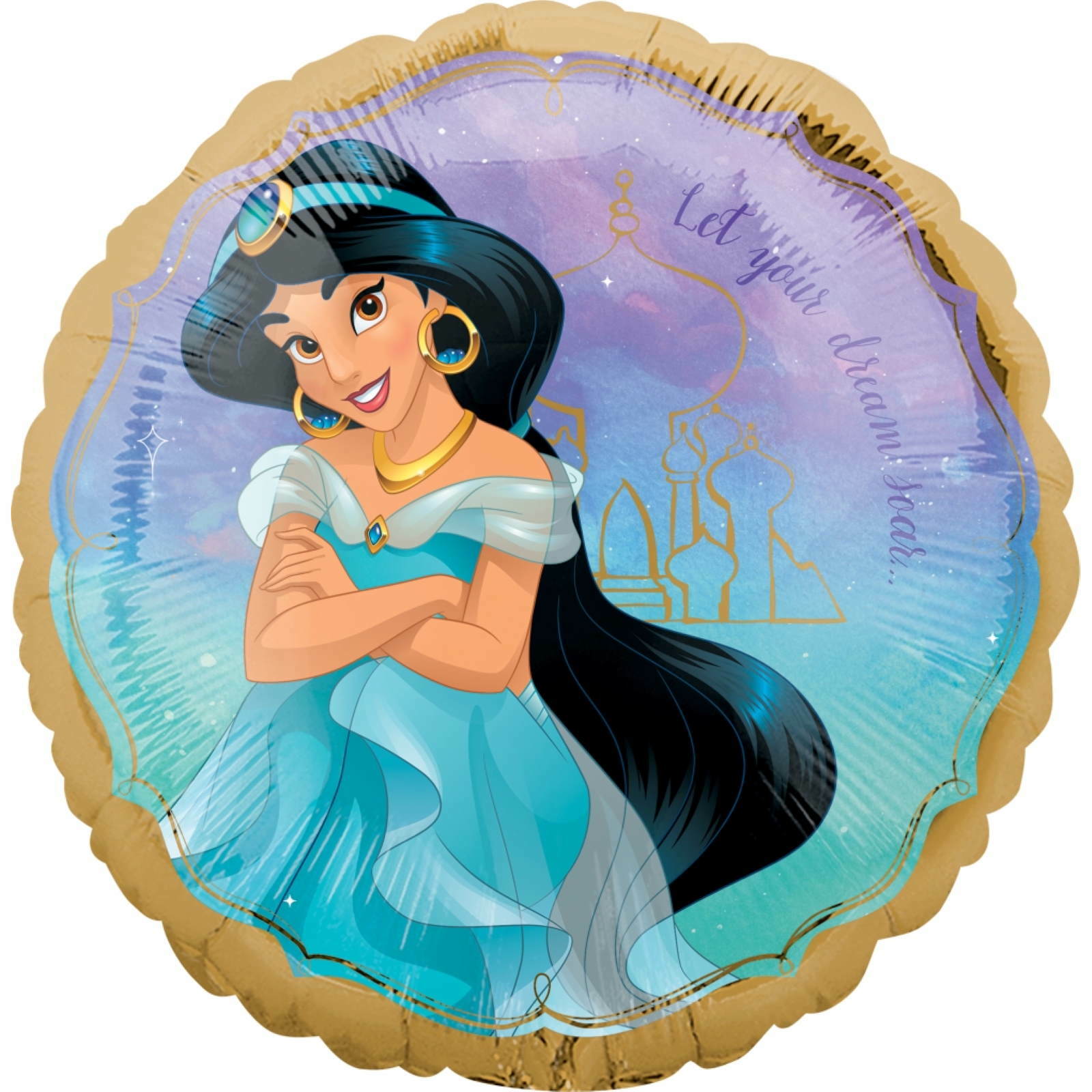 Disney Princess Once Upon A Time Jasmine Foil Helium Balloon