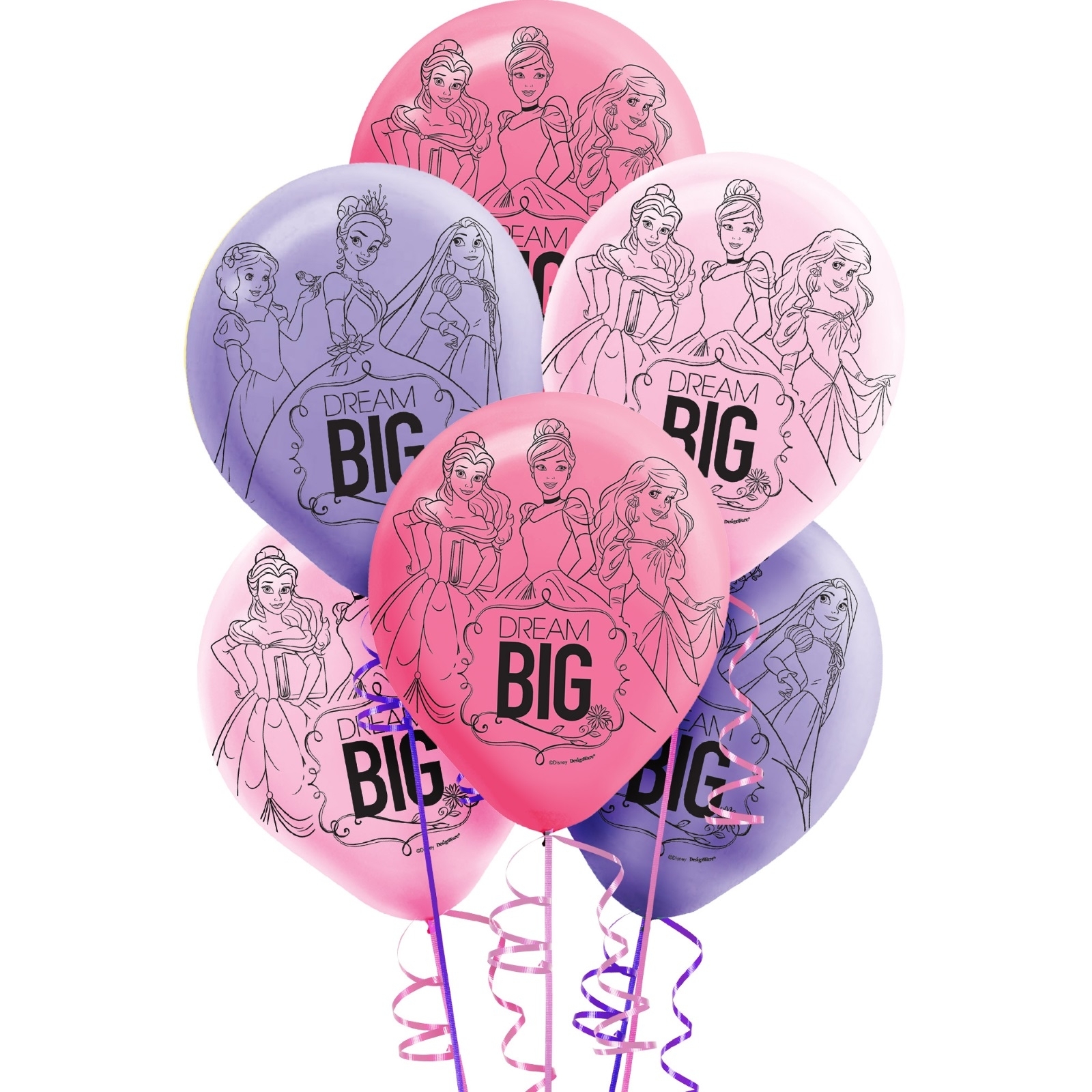 Disney Princess Dream Big Balloons (Pack of 6)