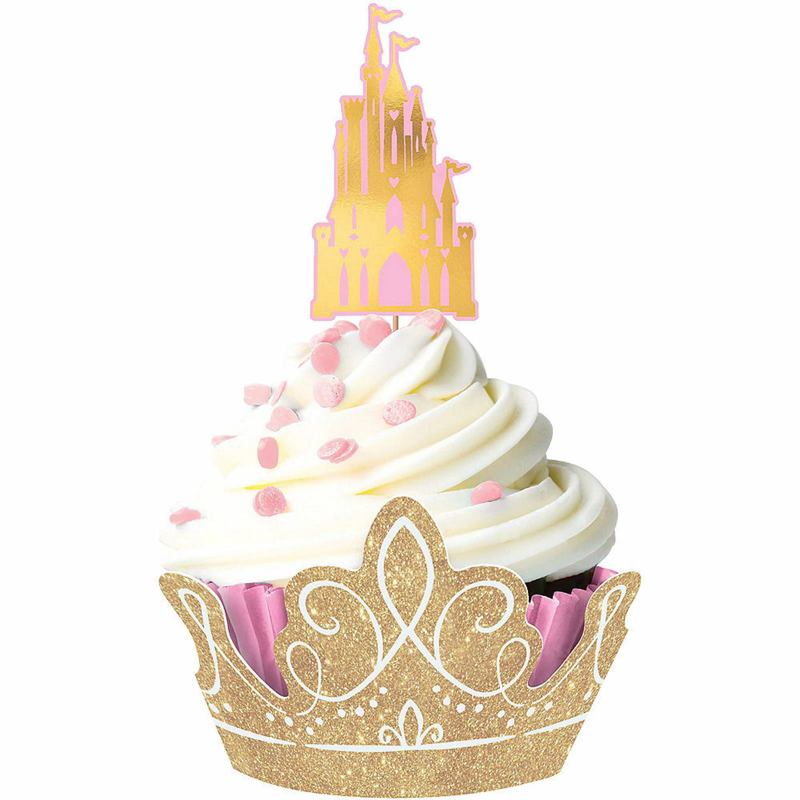 Disney Princess Once Upon A Time Cupcake Decorating Kit (Set of 24)