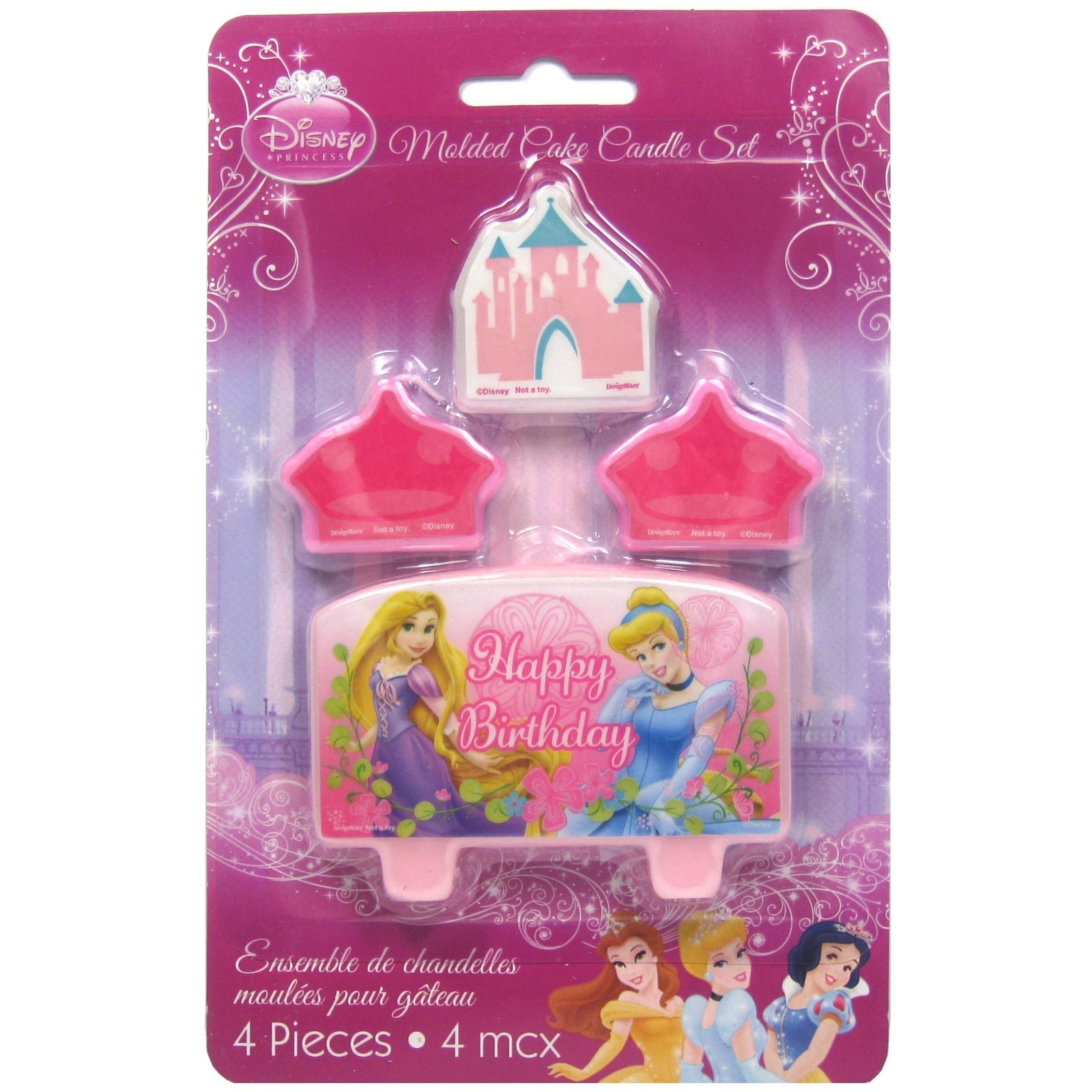 Disney Princess Mini Molded Candles (Set of 4)