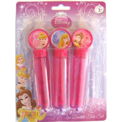 Disney Princess Bubble Tube Set (Pack of 3)