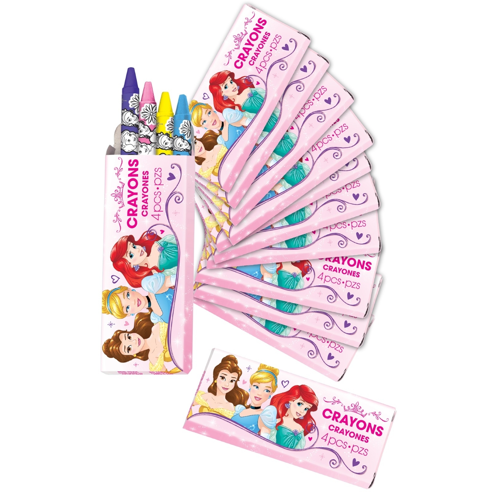 Disney Princess Dream Big Mini Crayons (Pack of 12)