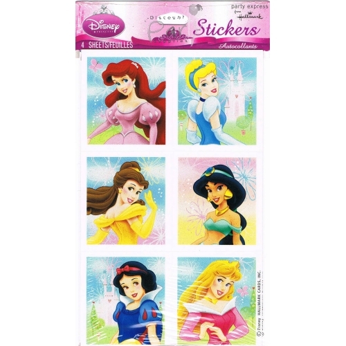 Disney Princess Stickers (Pack of 24)