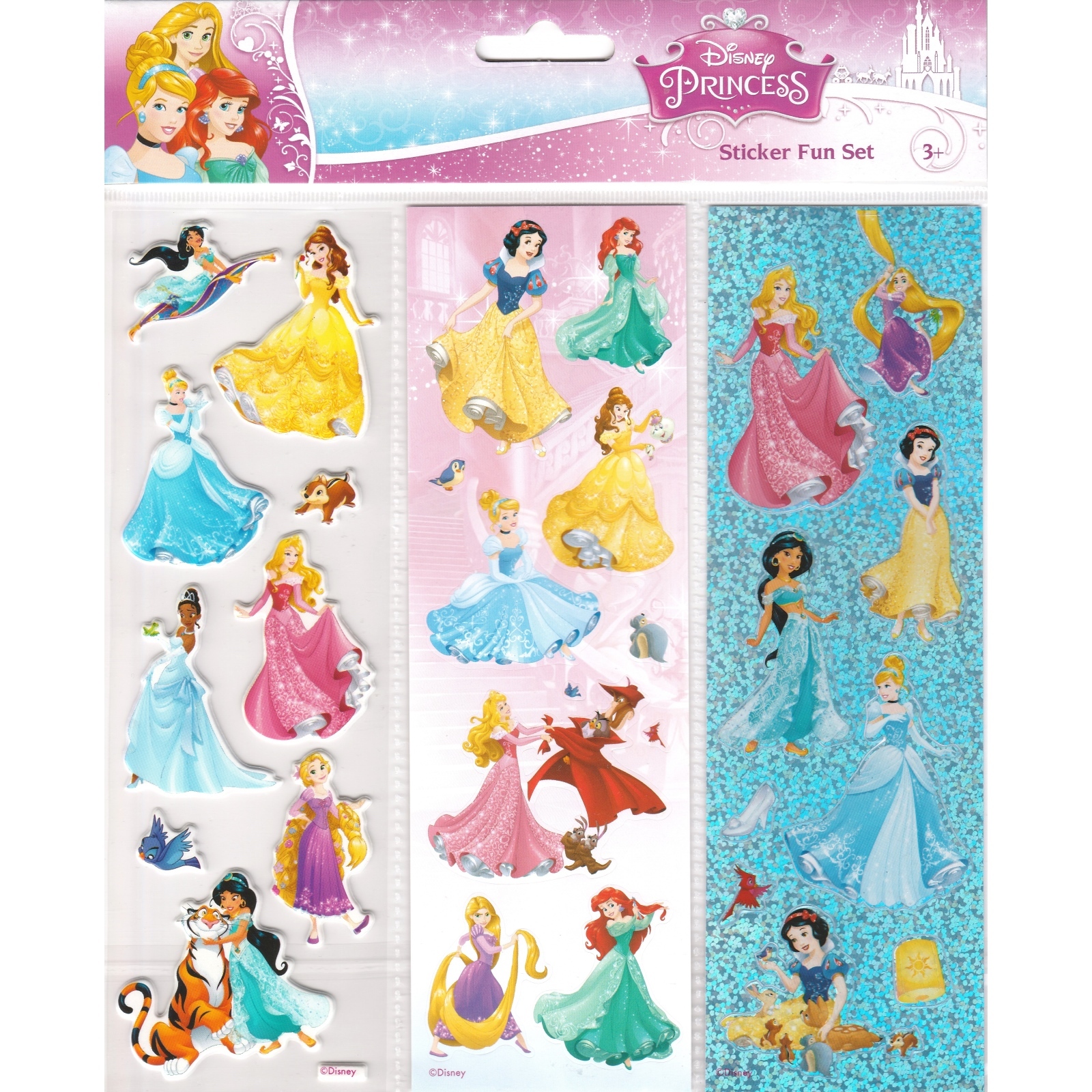 Disney Princess Sticker Set (3 Sheets)