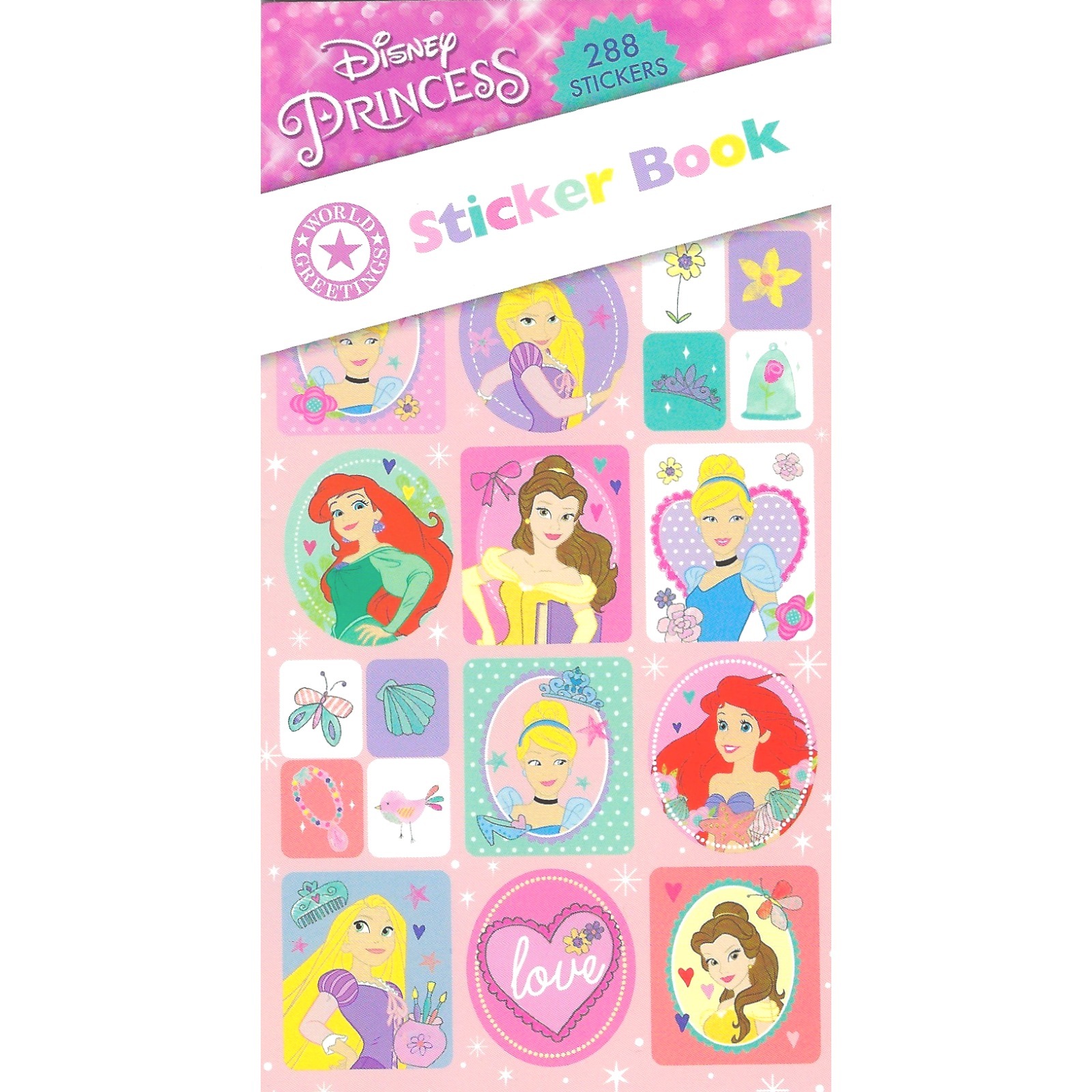 Disney Princess Sticker Book (12 Sheets)
