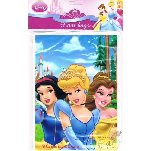 Disney Princess Lolly/Treat Bags (Pack of 8)