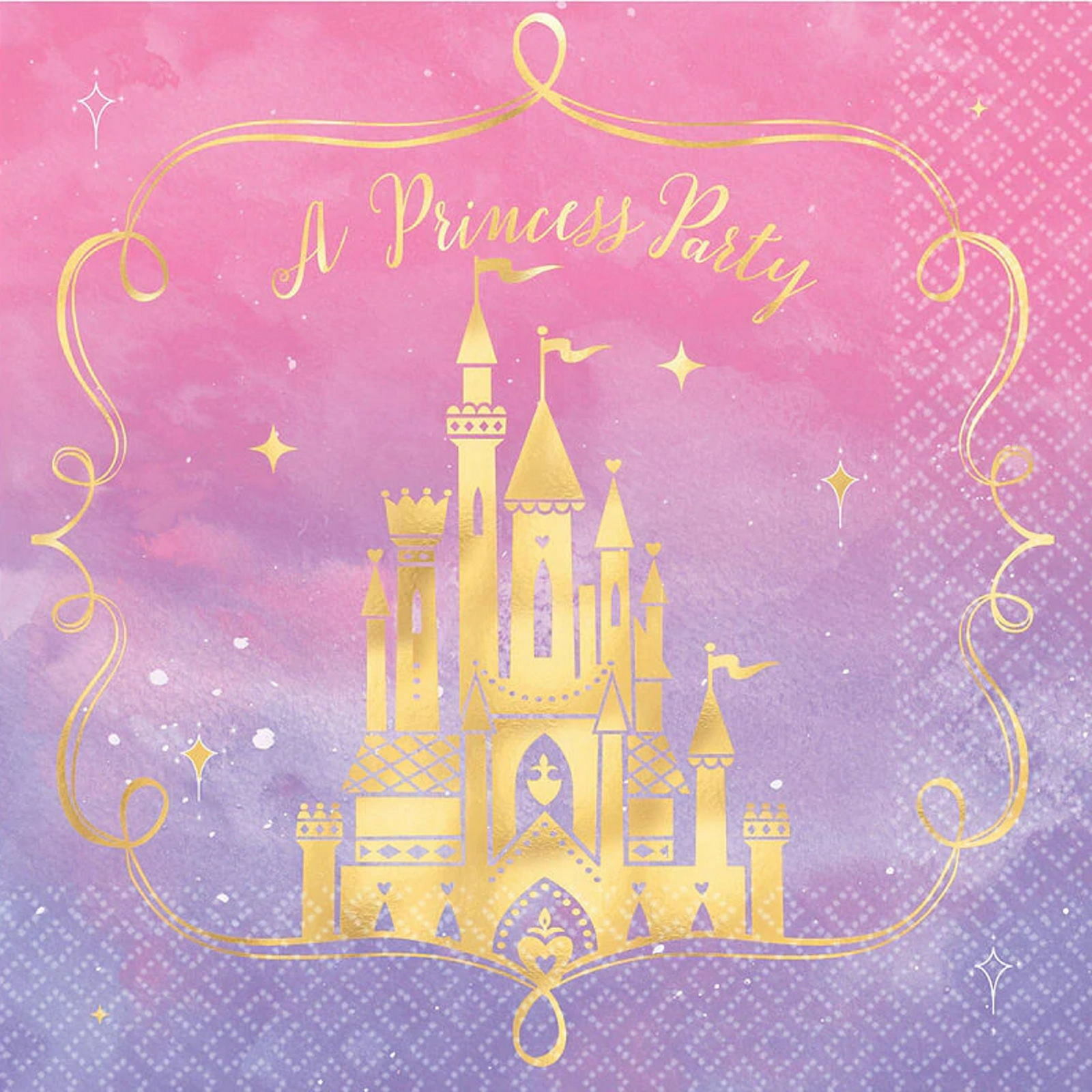 Disney Princess Once Upon A Time Large Napkins / Serviettes (Pack of 16)