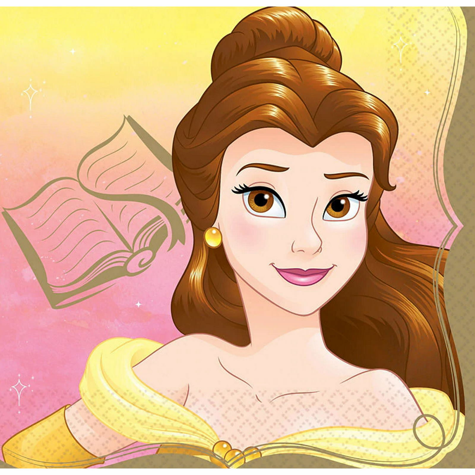 Disney Princess Once Upon A Time Belle Large Napkins / Serviettes (Pack of 16)