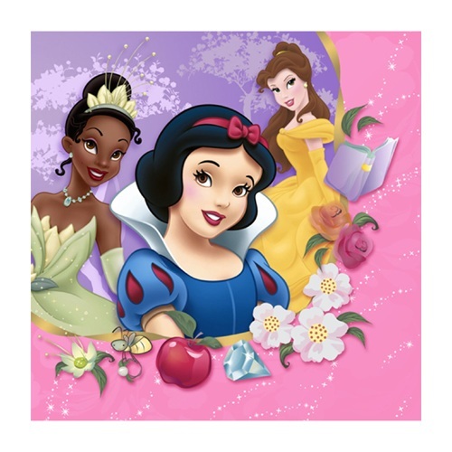Disney Princess Small Napkins / Serviettes (Pack of 16)