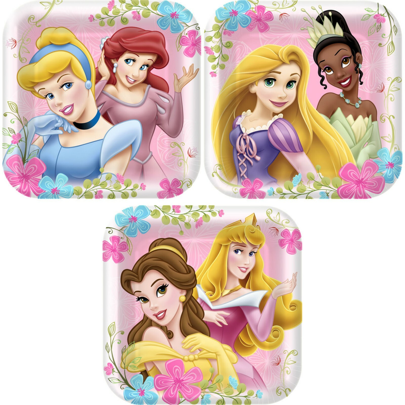 Disney Fanciful Princess Small Paper Plates (Pack of 8)