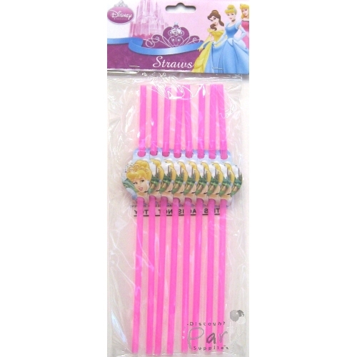 Disney Princess Drinking Straws (Pack of 8)