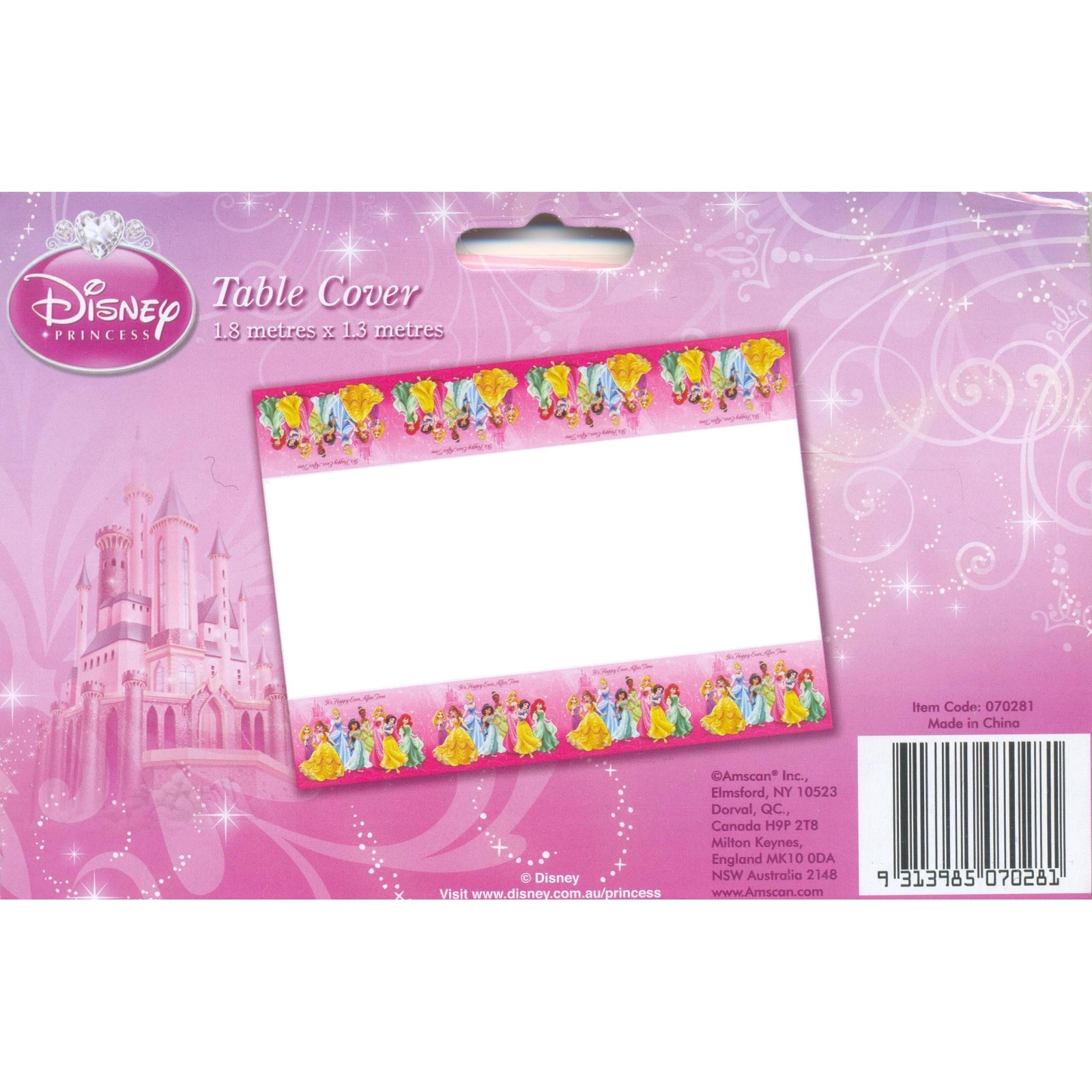 Disney Princess Sparkle Plastic Tablecloth