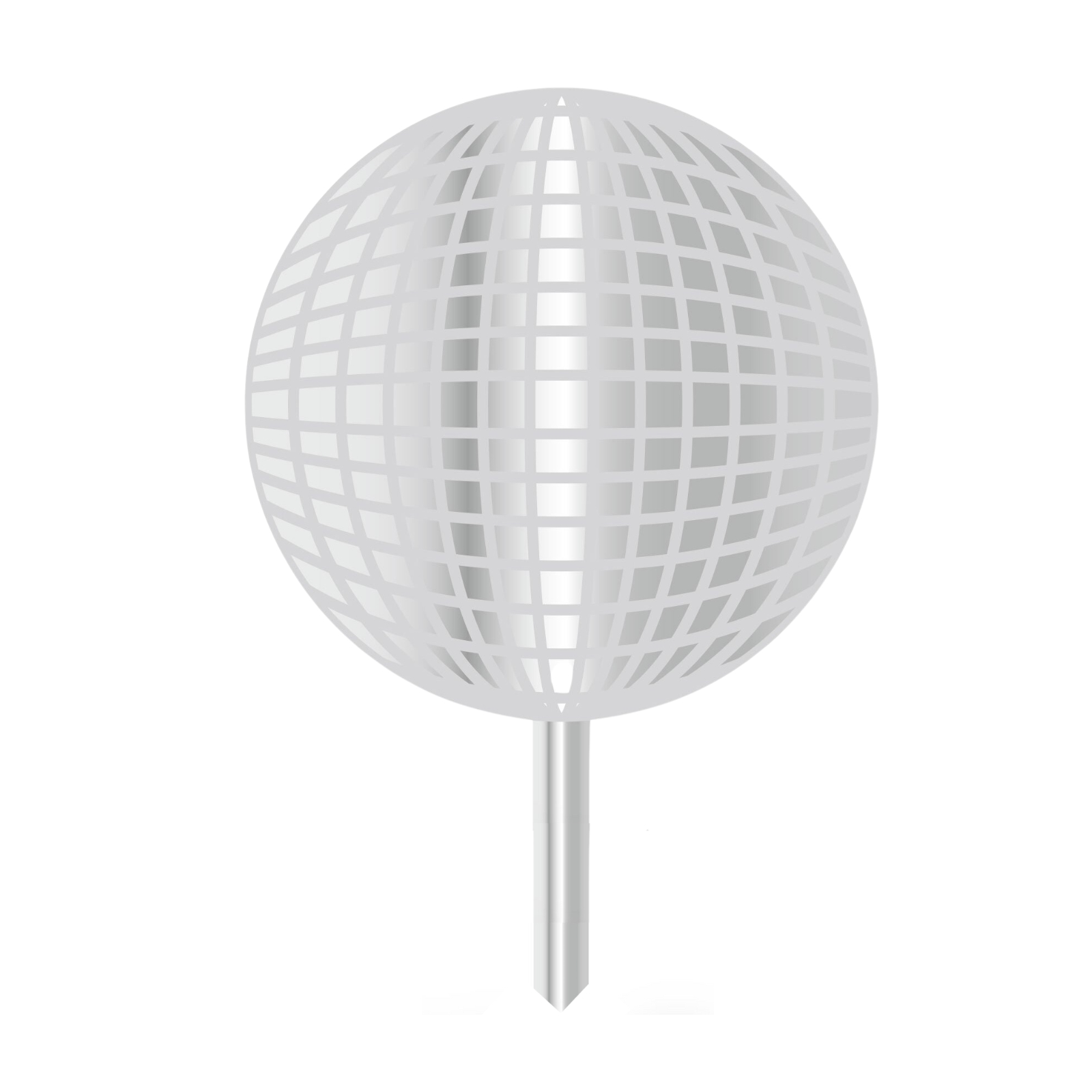 Disco Mirror Ball 2D Acrylic Cake Topper