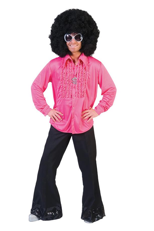 Saturday Night 1970's Disco Pink Adult Shirt