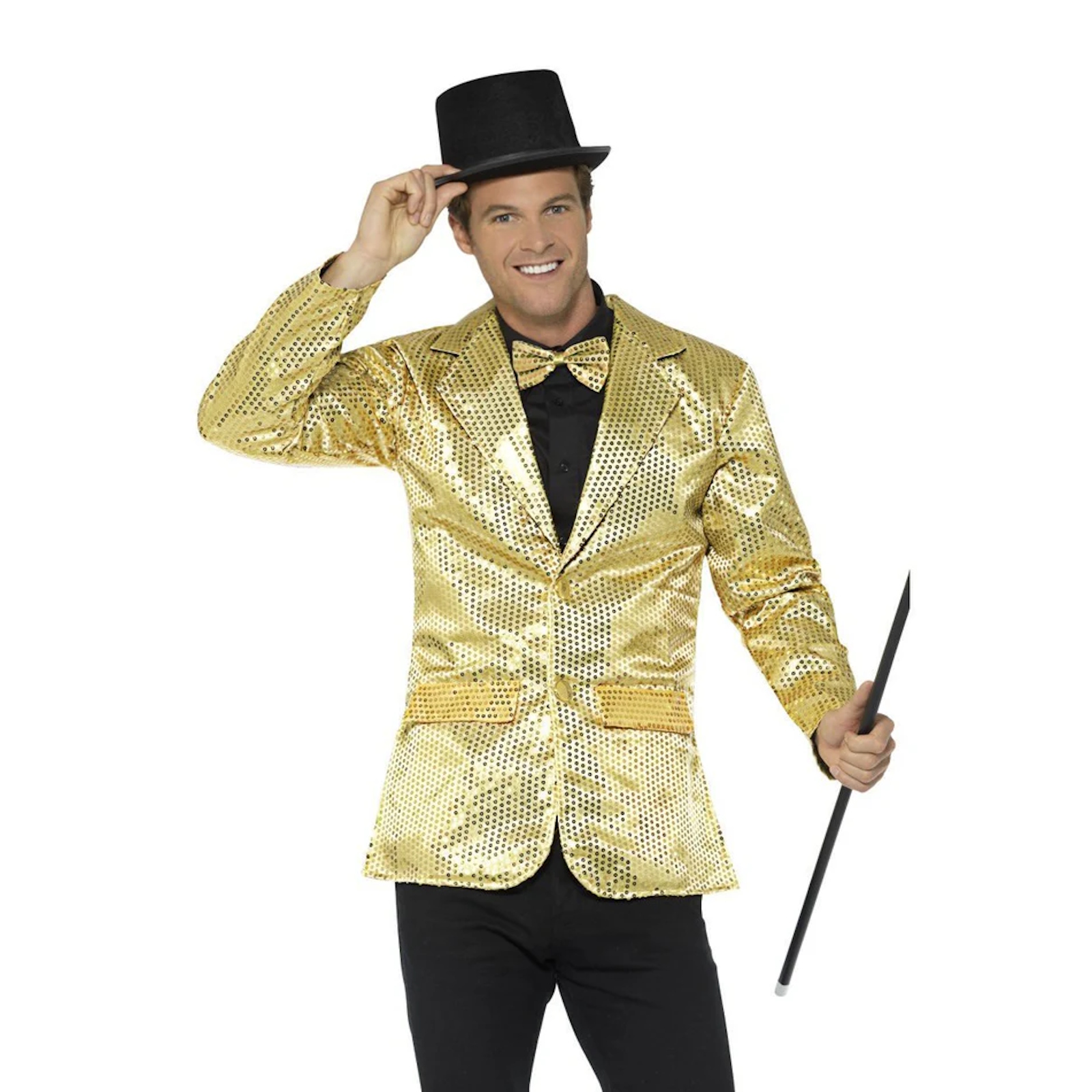 Gold Sequin Jacket Adult Costume Medium