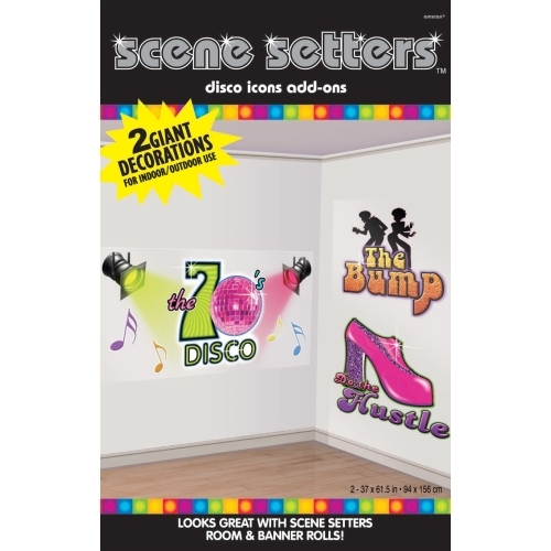 Disco Groovy Music Scene Setter Wall Decorations
