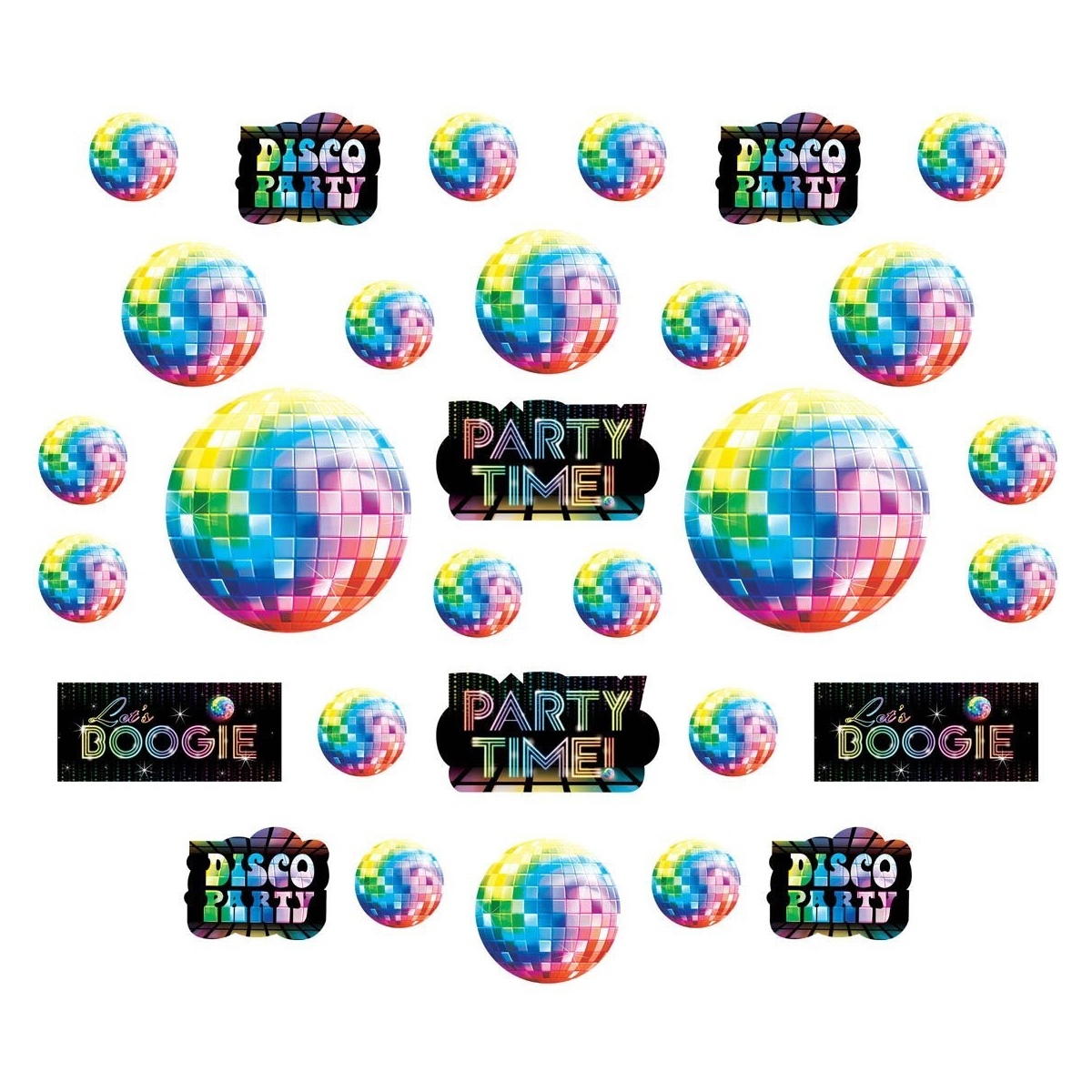 Disco Fever Cutout Decorations (Pack of 30)