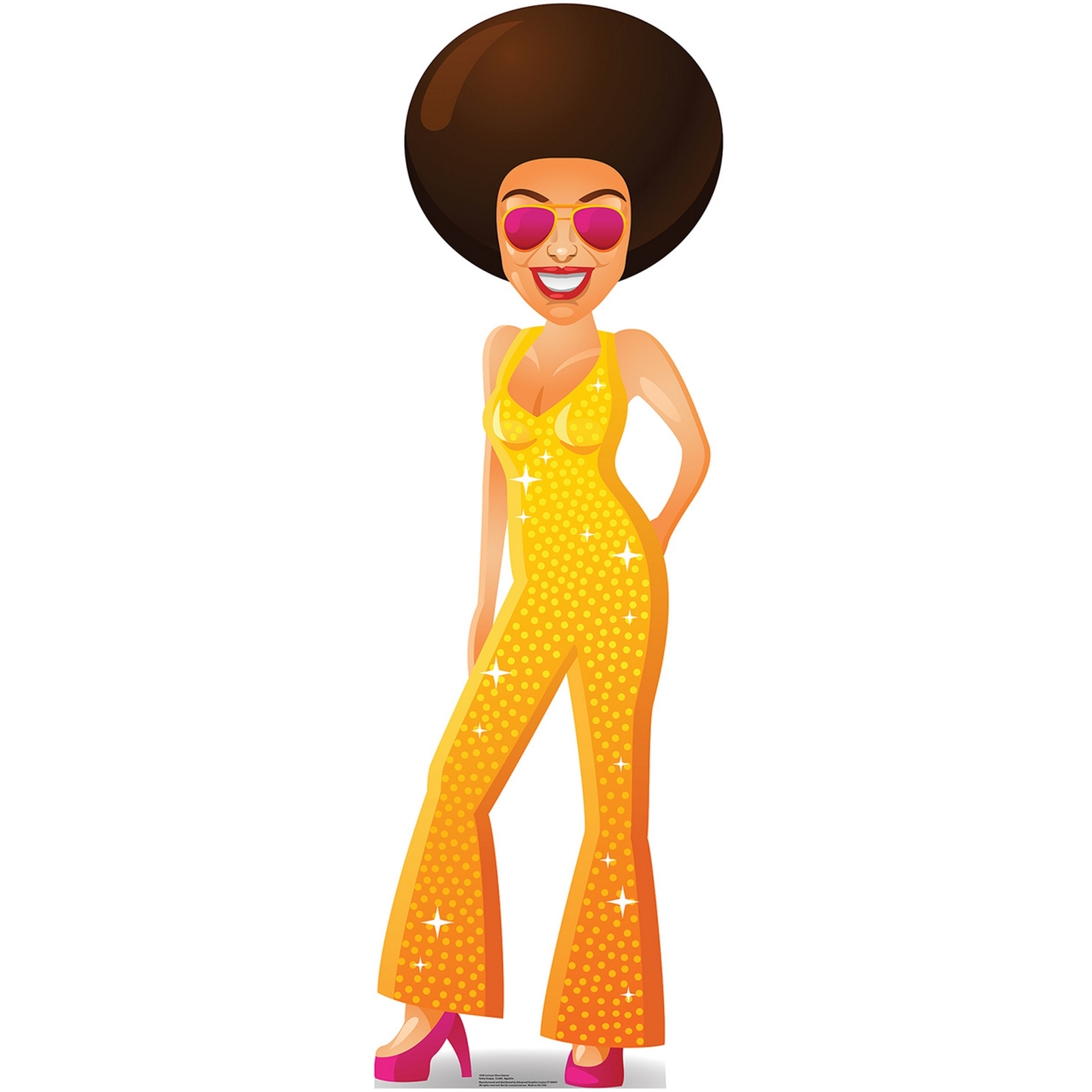 Cartoon Disco Dancer Stand Up Photo Prop