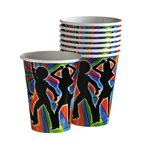 Disco Dancers Paper Cups (Pack of 8)