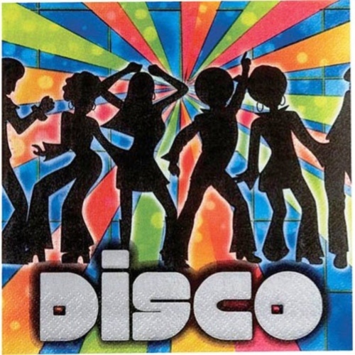 Disco Dancers Large Napkins / Serviettes (Pack of 16)