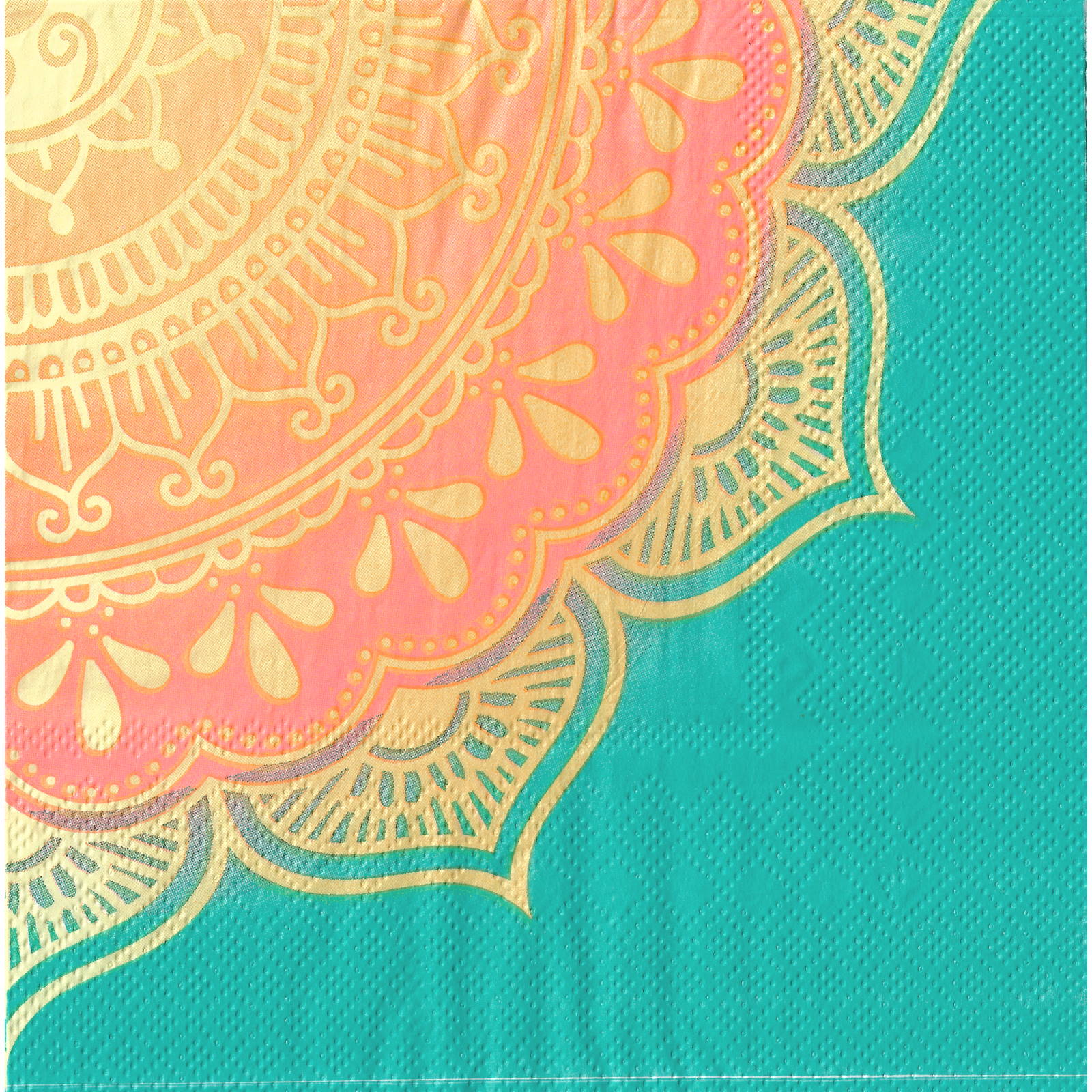 Diwali Mandala Large Napkins / Serviettes (Pack of 16) Diwali