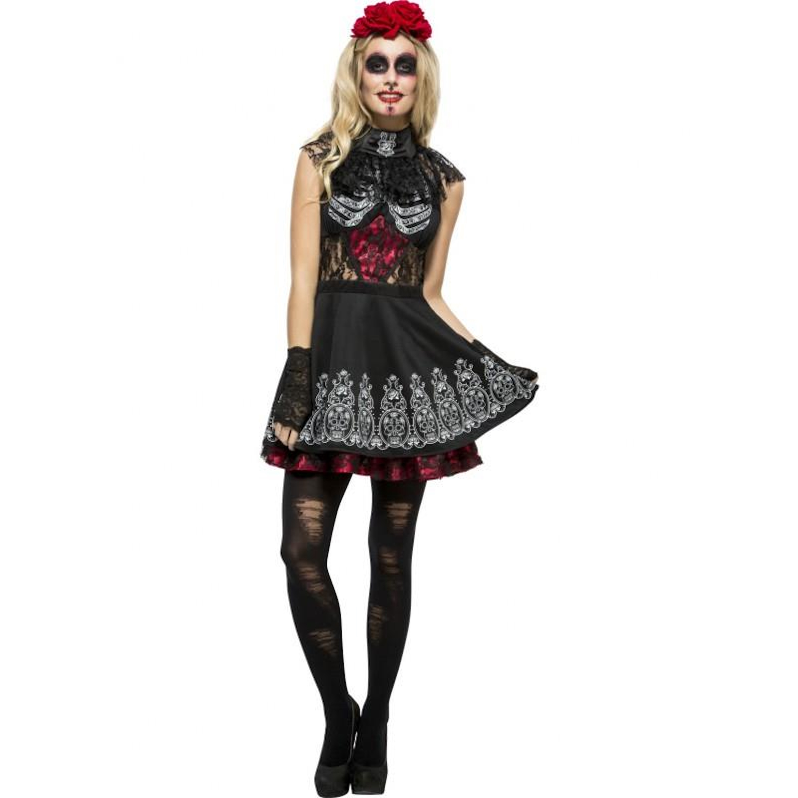 Fever Day of the Dead Adult Costume XS