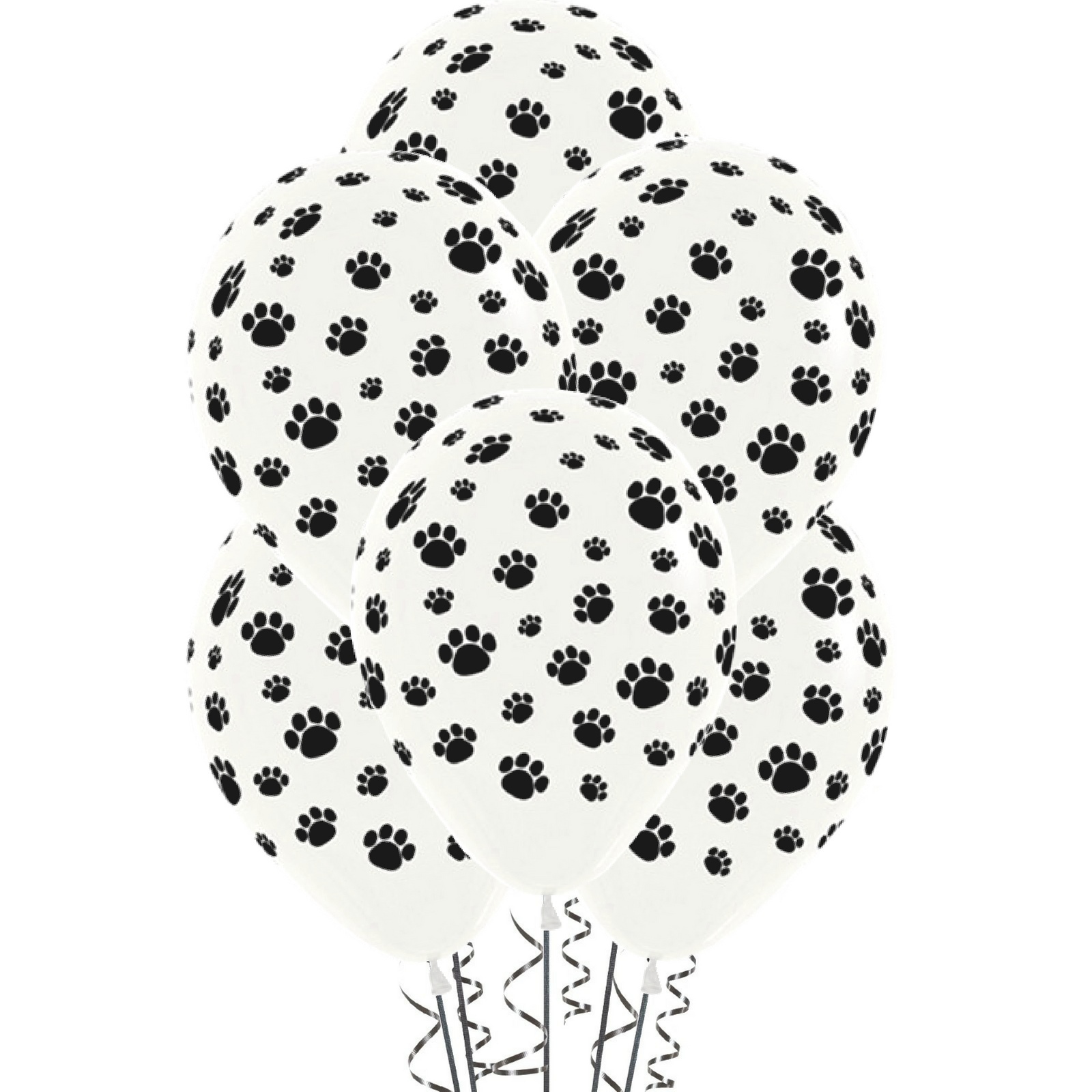 Sempertex All Over Paw Print Balloons (Pack of 12)