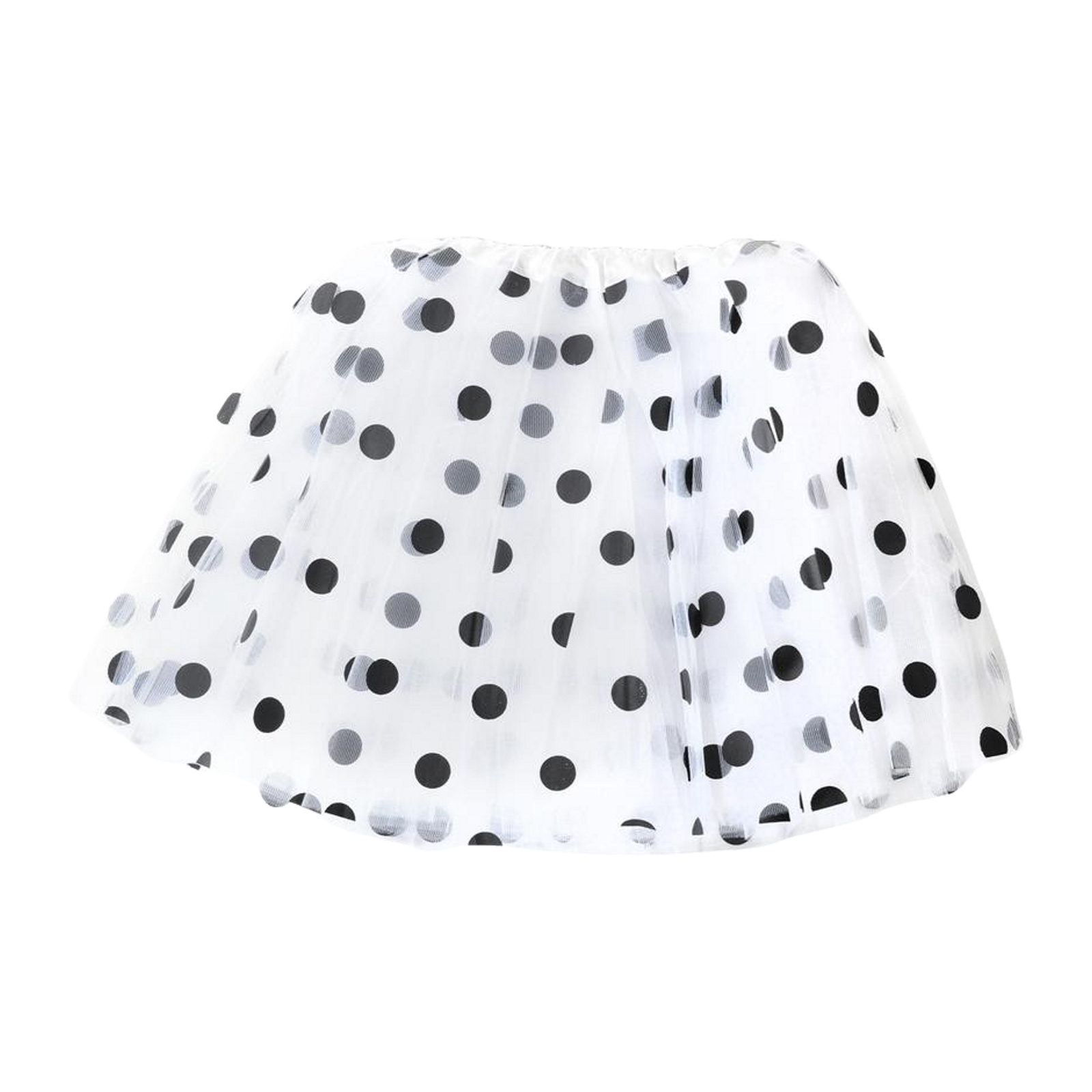 Childs White and Black Polka Dot Tutu