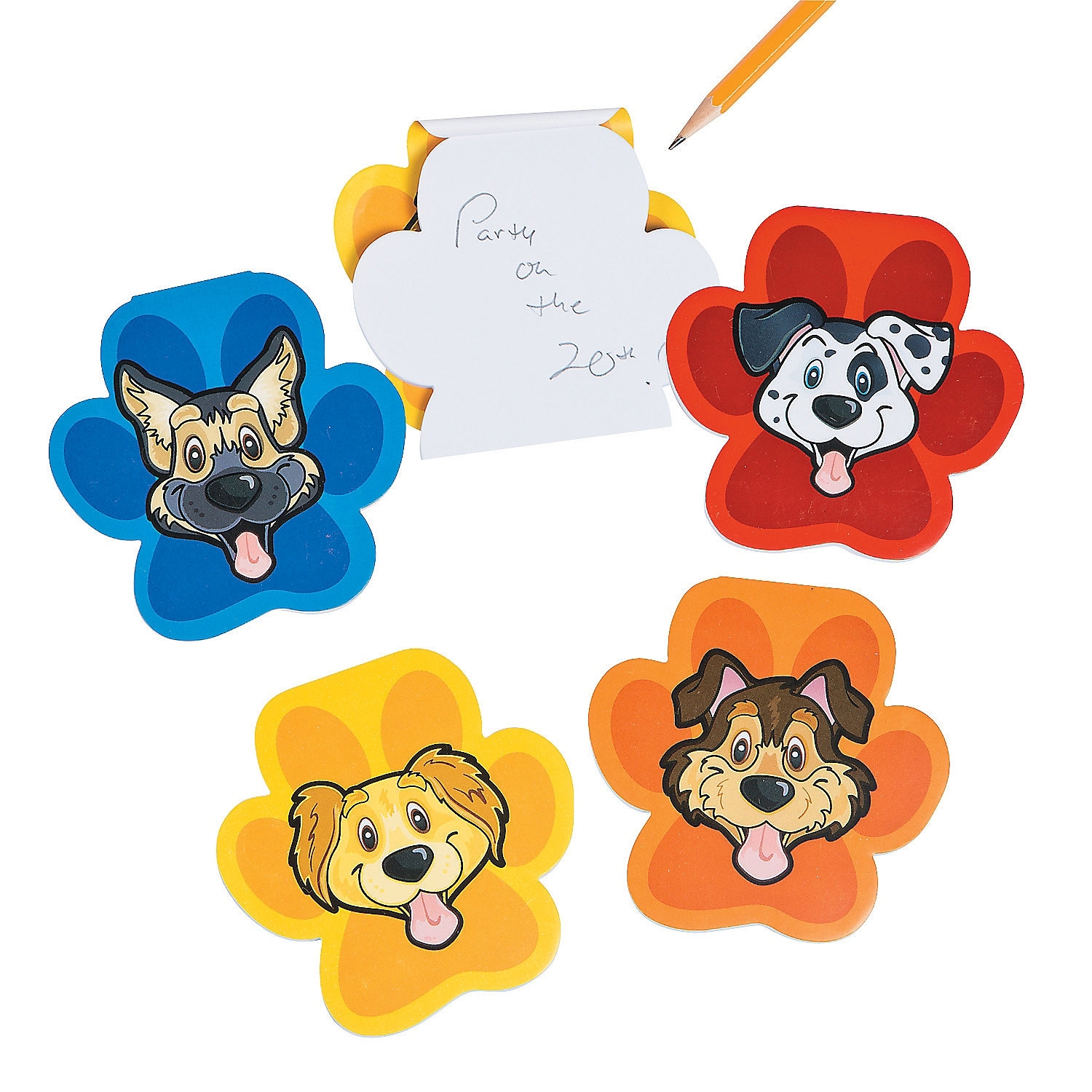 Puppy Party Notepads (Pack of 12)