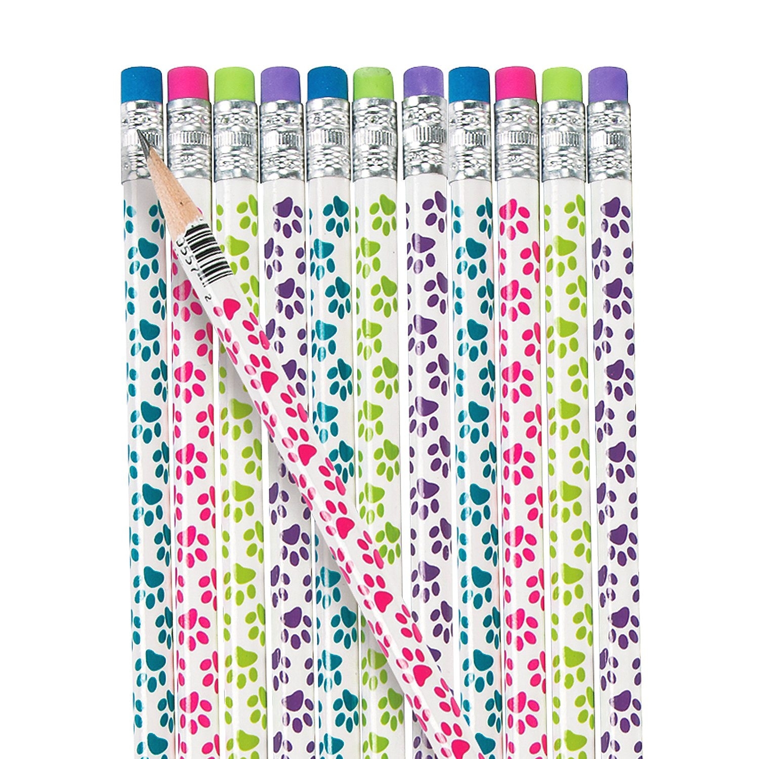 Paw Print Pencils (Pack of 12)