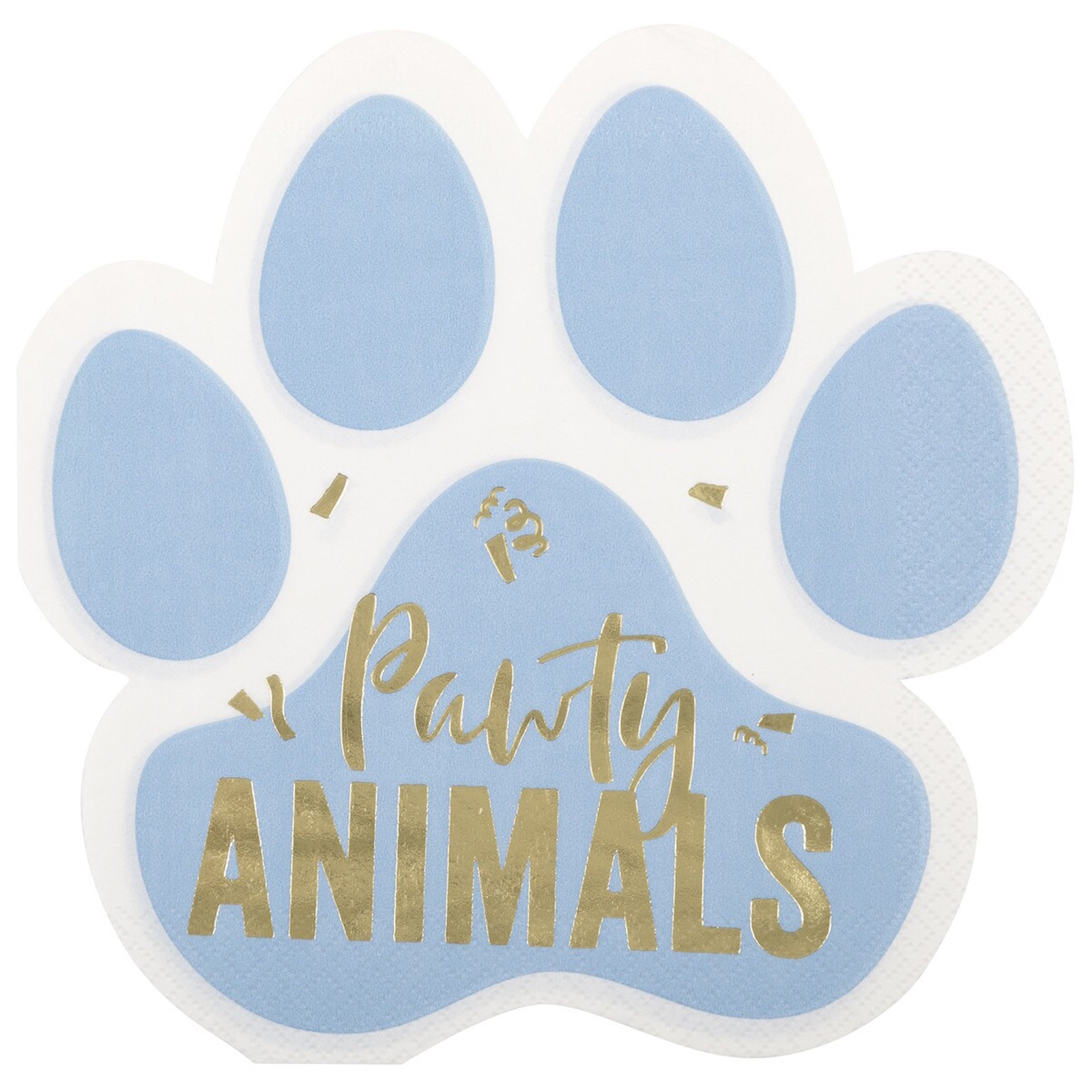 Pawty Animal Paw Print Large Napkins / Serviettes (Pack of 16) 