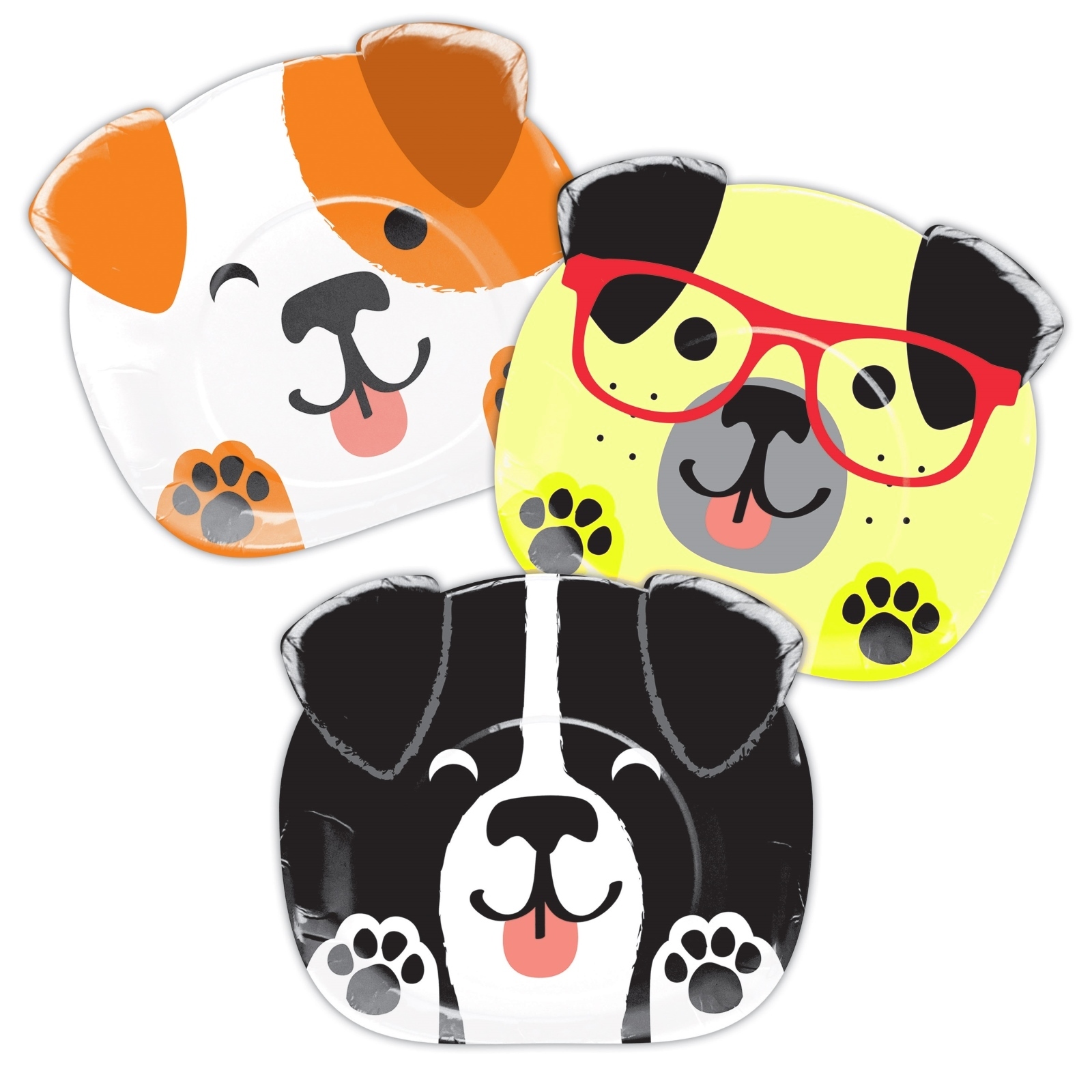 Dog Party Large Paper Plates (Pack of 8)