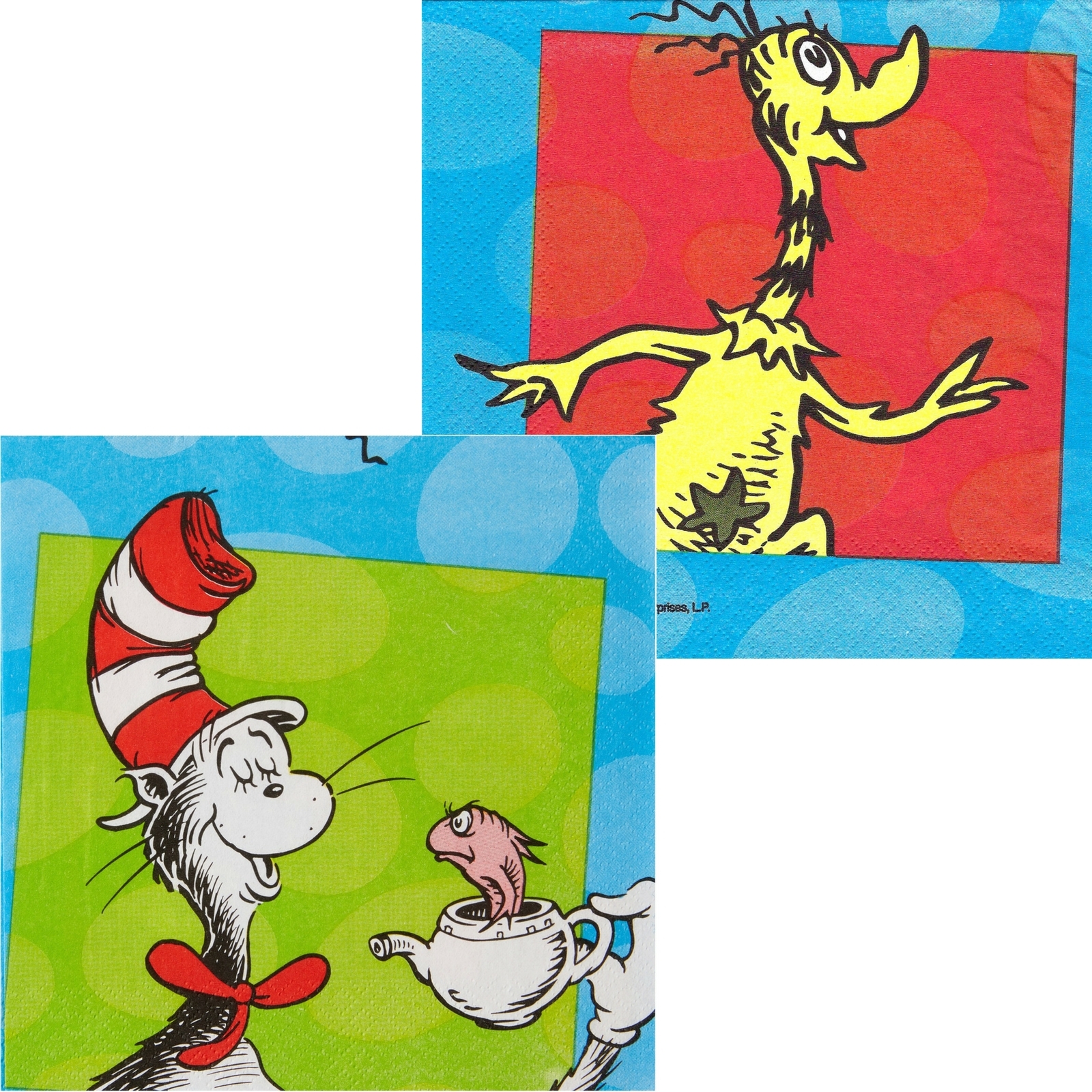 Dr Seuss Large Napkins / Serviettes (Pack of 16)