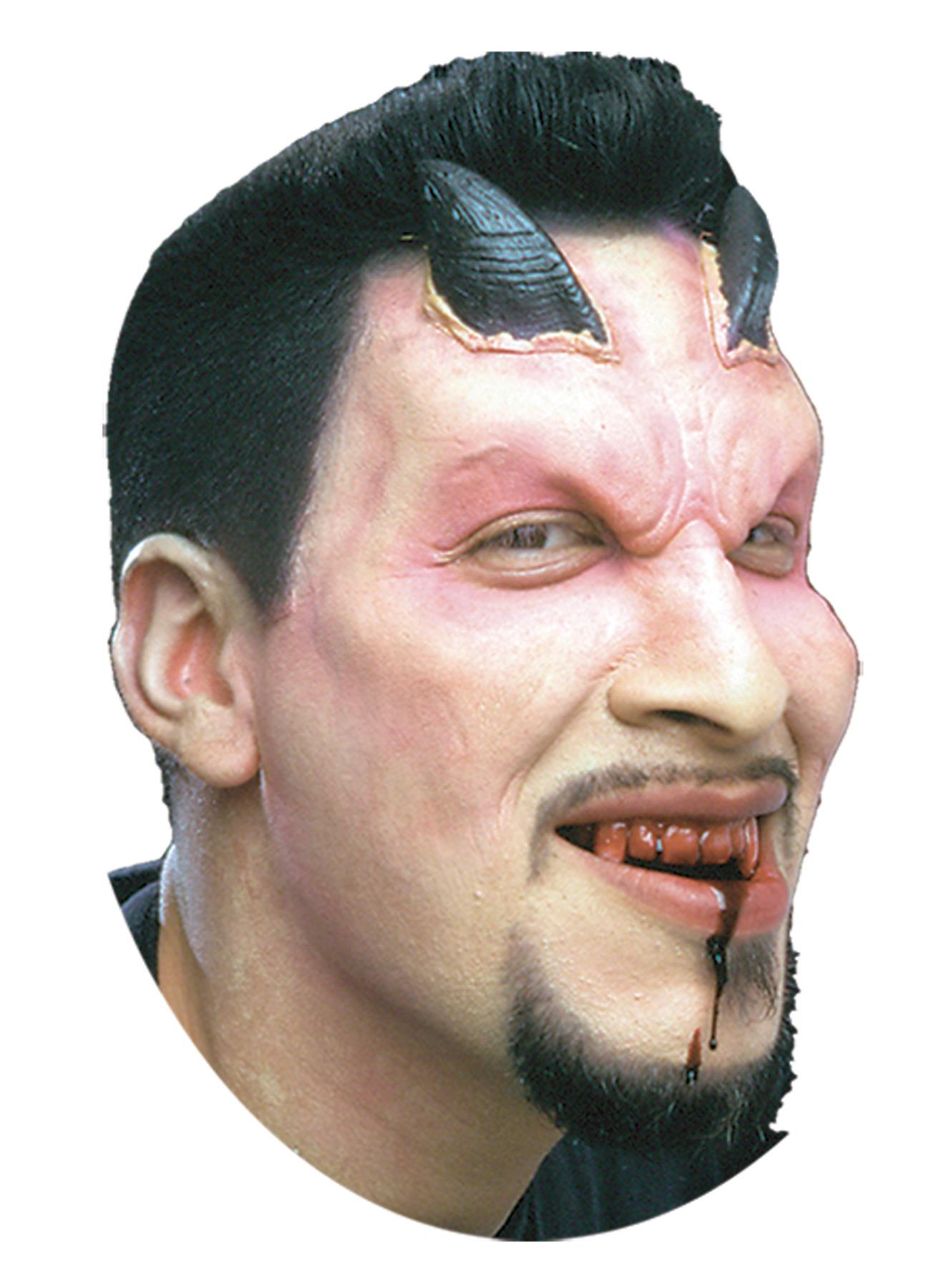 Demonic Devil Prosthetic Black Horns Costume Accessory