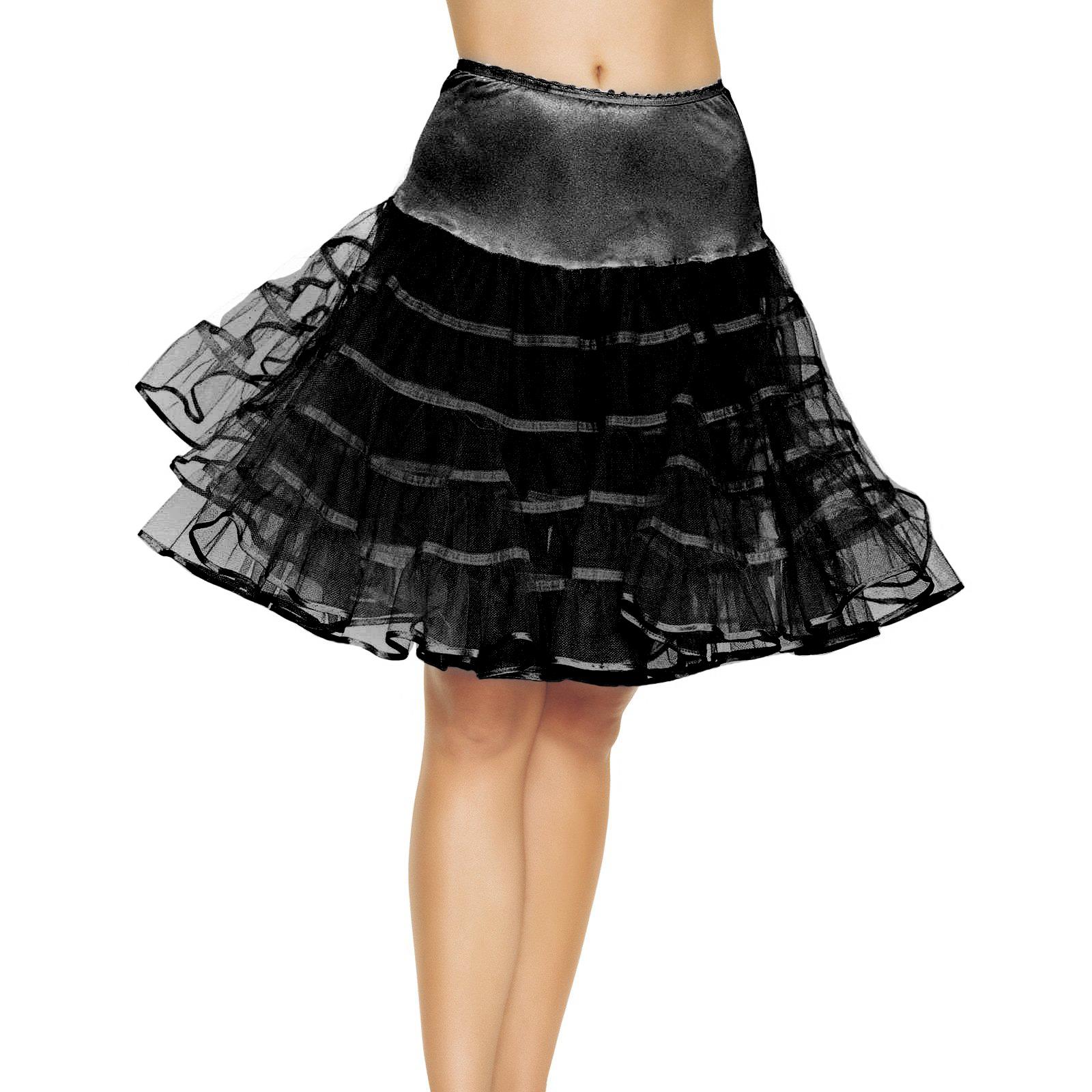 Black Long Petticoat Adult Costume Accessory