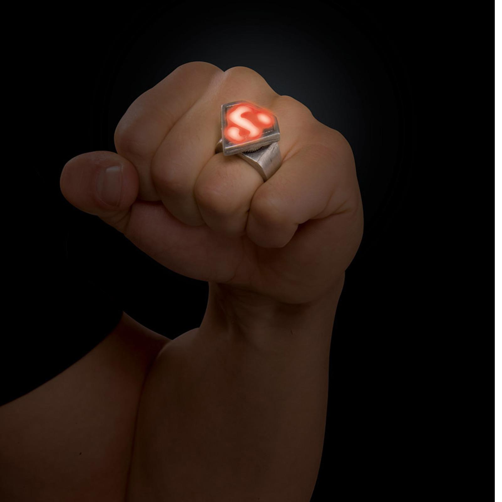 Superman Man of Steel Logo Ring Adult Costume Accessory