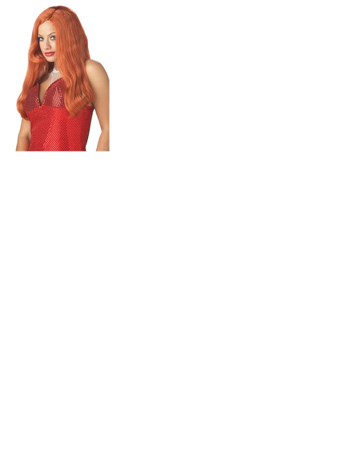 Silver Screen Sinsation Red Adult Wig