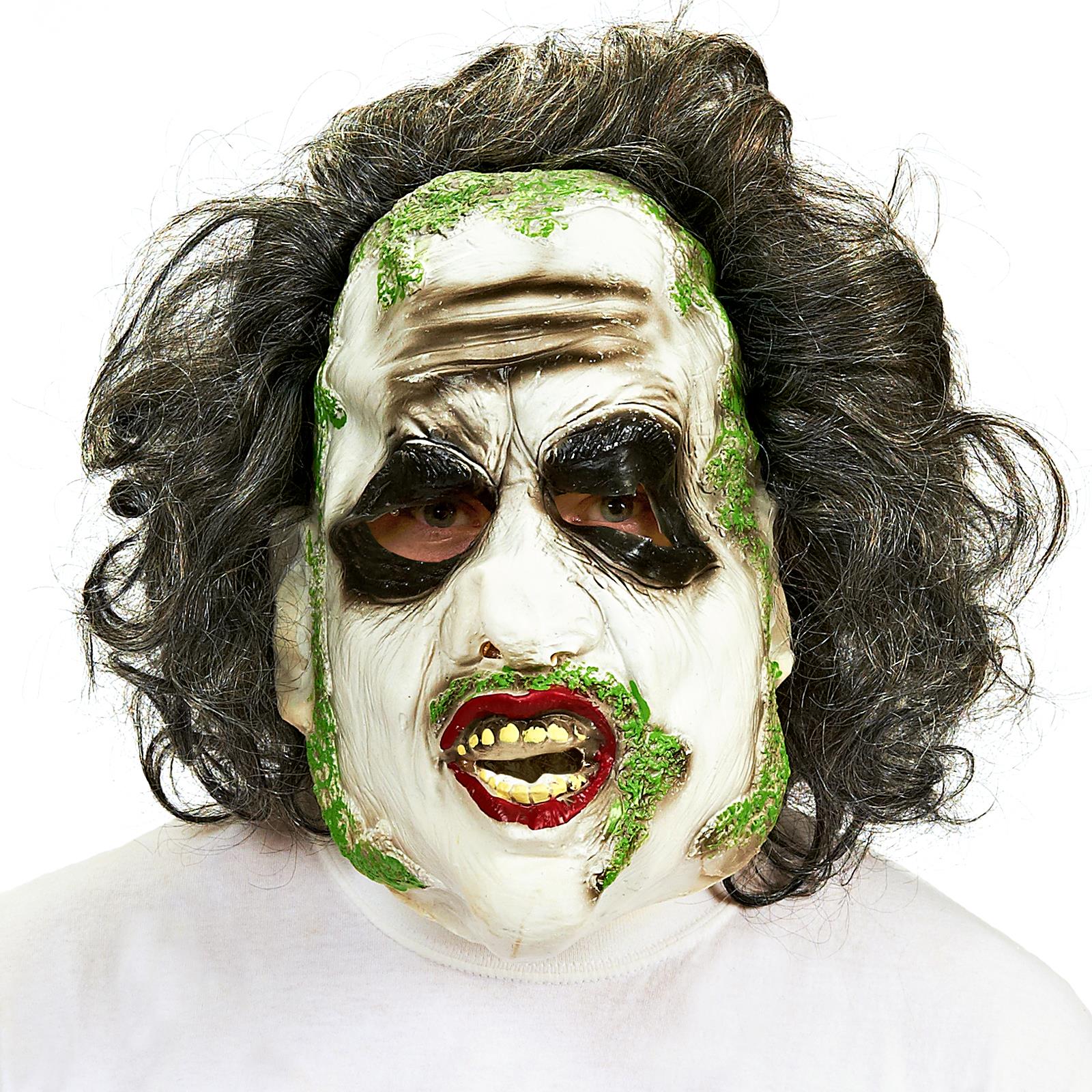 Beetlejuice 3/4 Vinyl Adult Mask With Hair