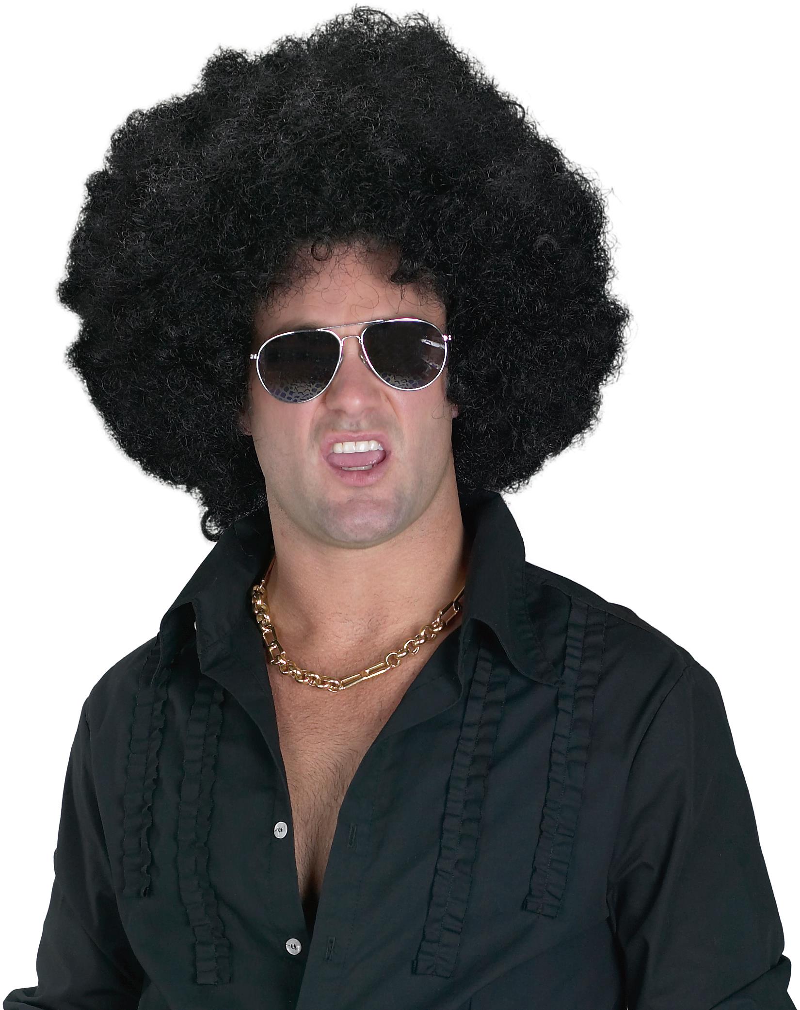 High Afro Black Adult Wig