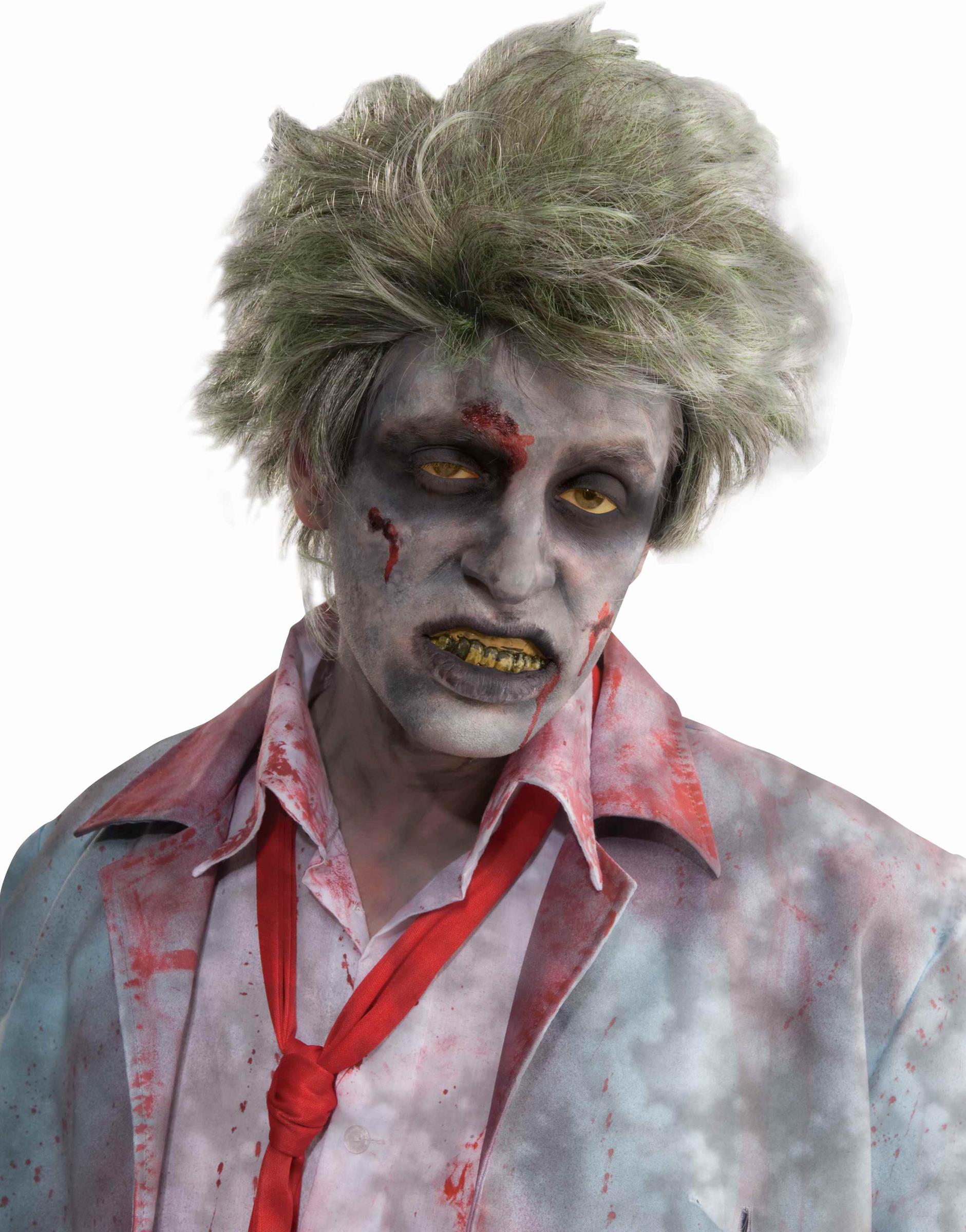 Grave Zombie Grey Adult Wig