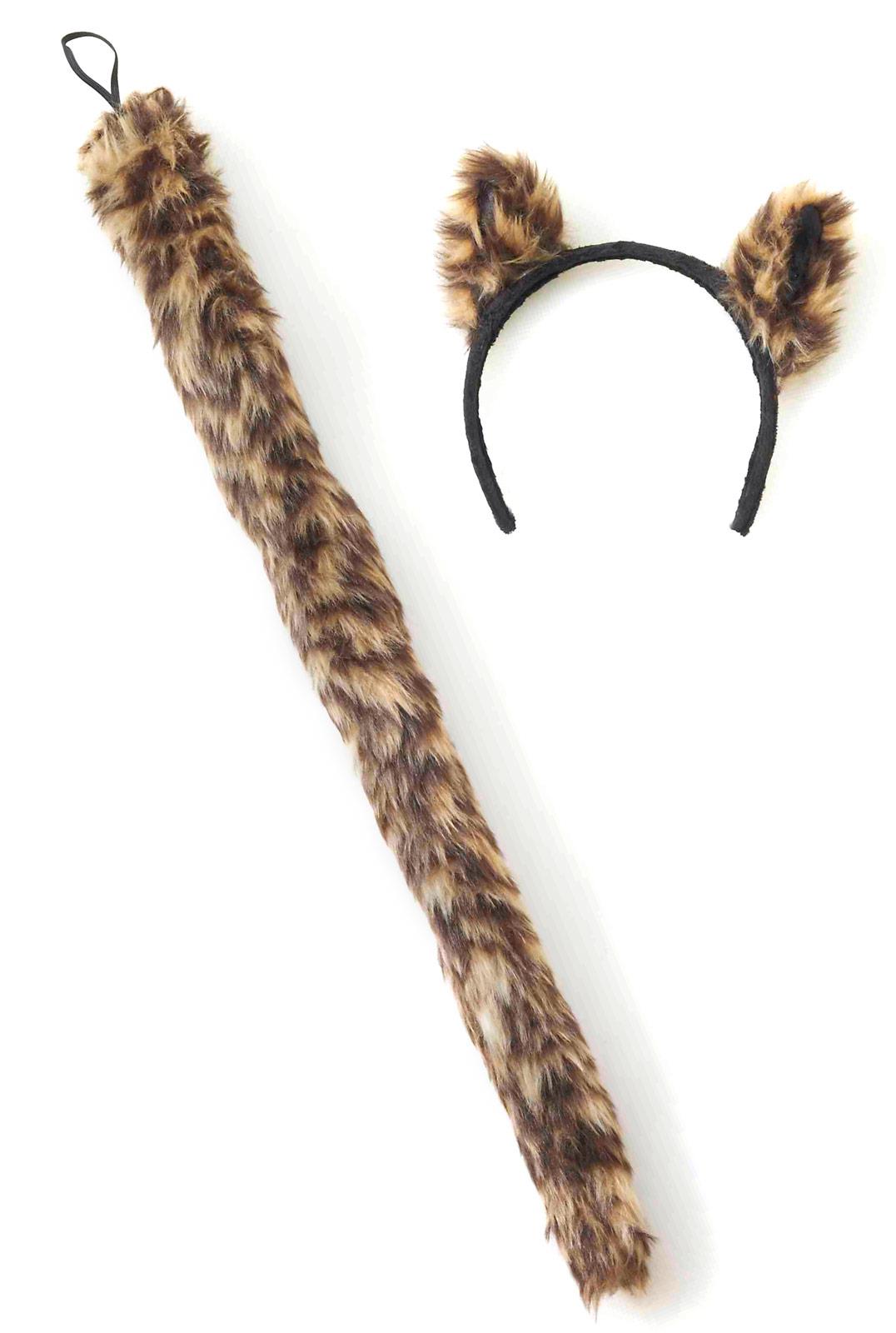 Cougar Ears and Tail Adult Accessory Kit